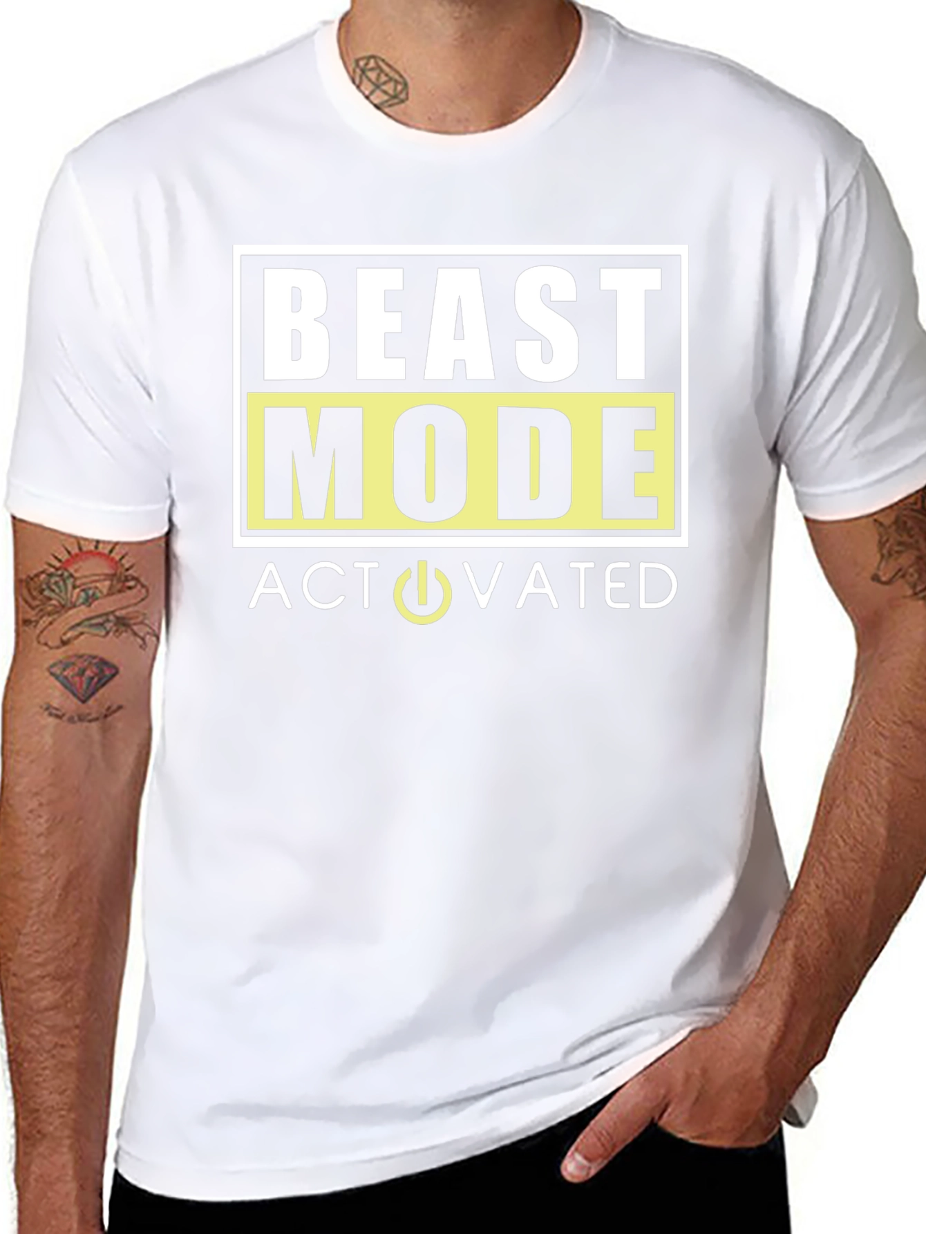 Beast Mode Activated Graphic T-Shirt - Mens Black Tee