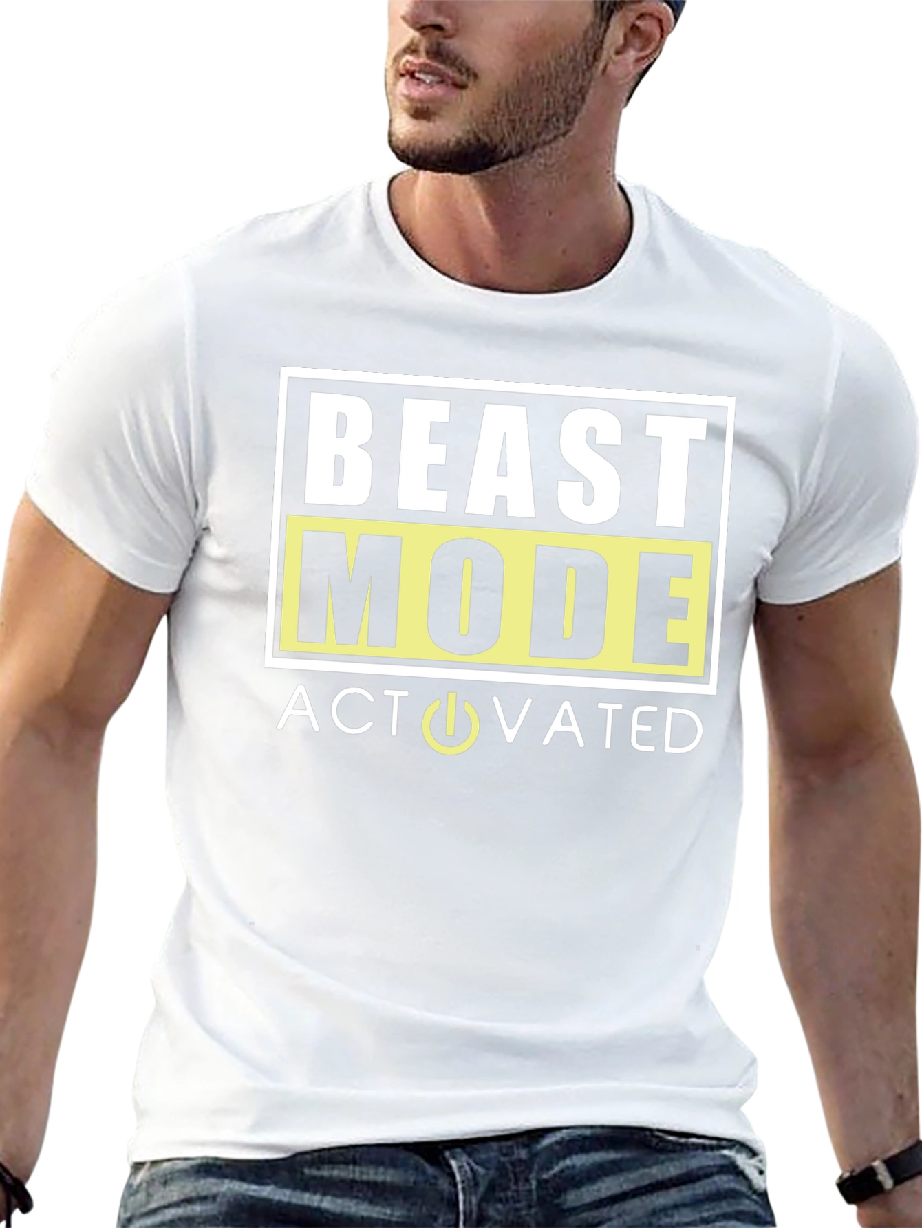 Beast Mode Activated Graphic T-Shirt - Mens Black Tee