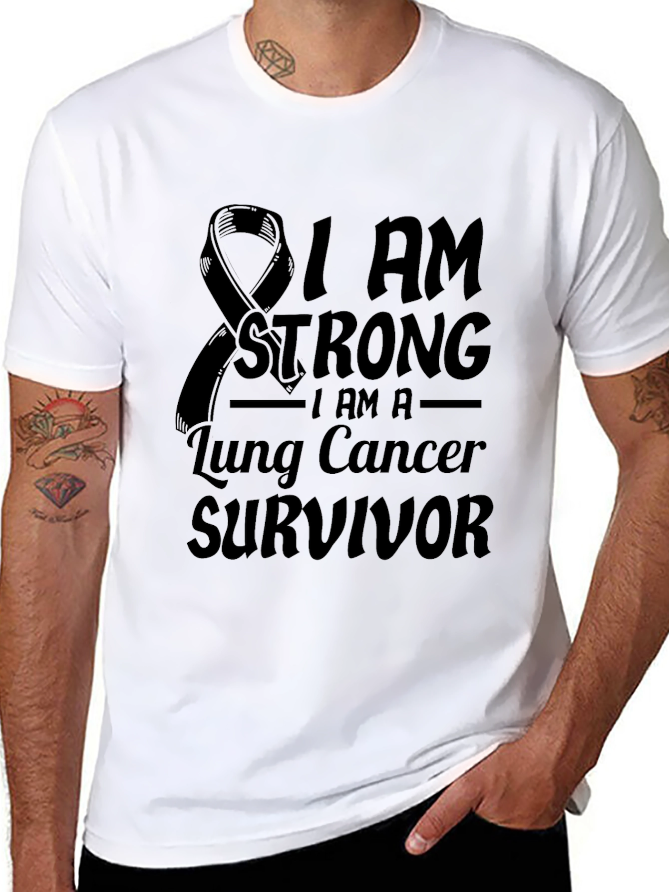 Lung Cancer Survivor Black T-Shirt