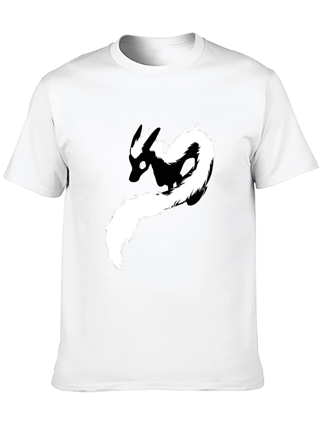 Skunk Graphic Tee - Black Cotton T-Shirt