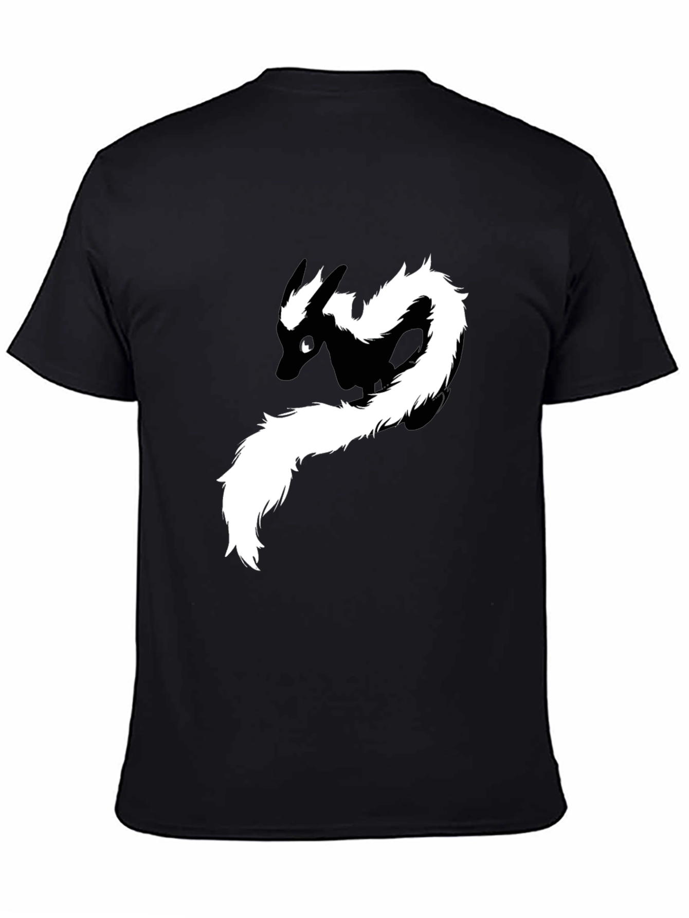Skunk Graphic Tee - Black Cotton T-Shirt
