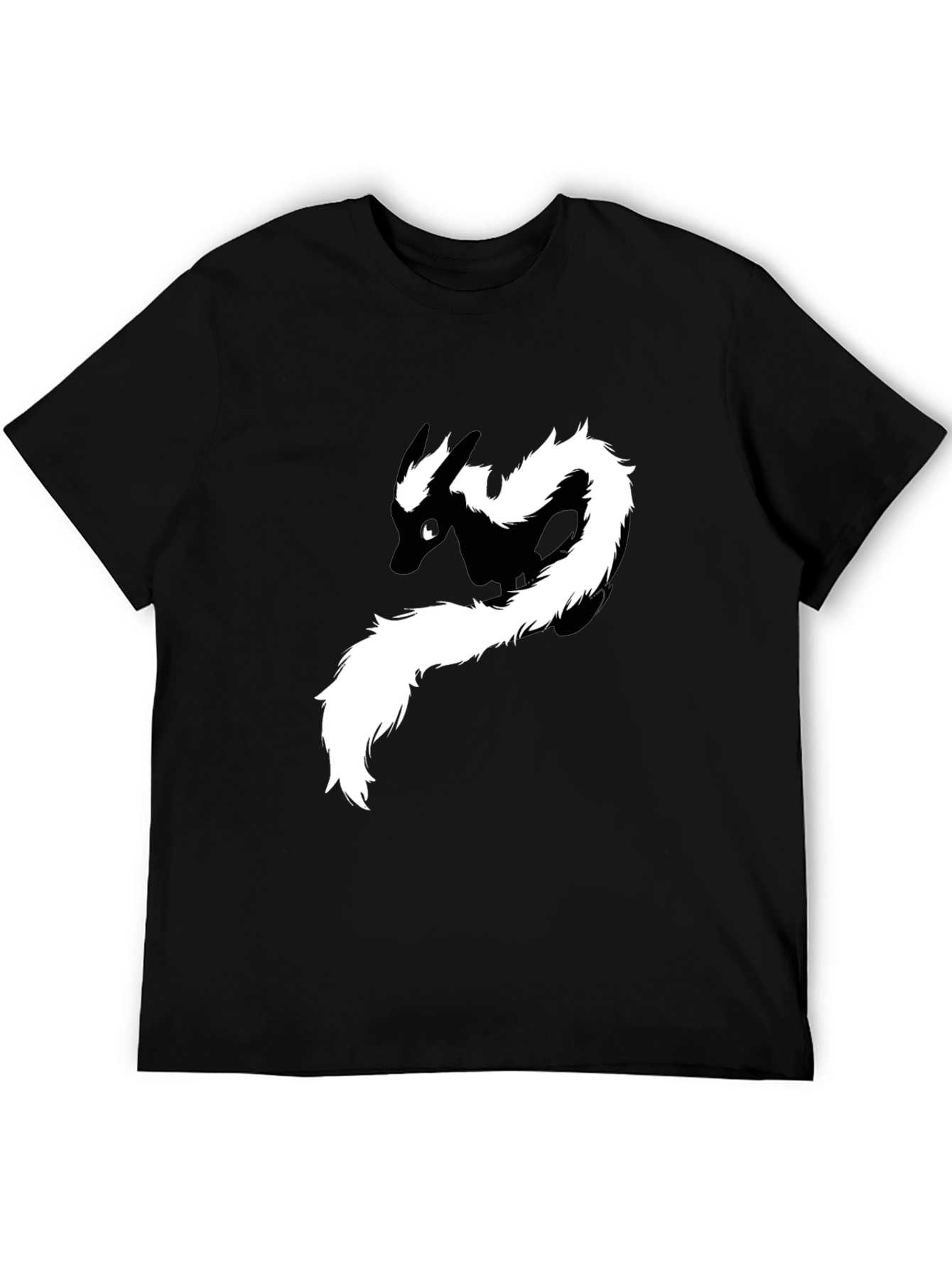 Skunk Graphic Tee - Black Cotton T-Shirt