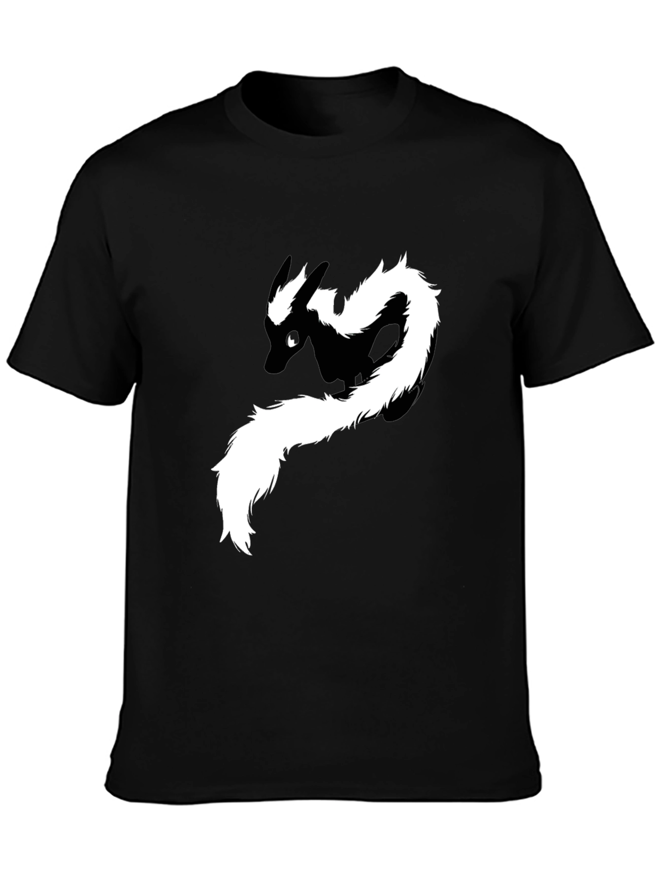 Skunk Graphic Tee - Black Cotton T-Shirt