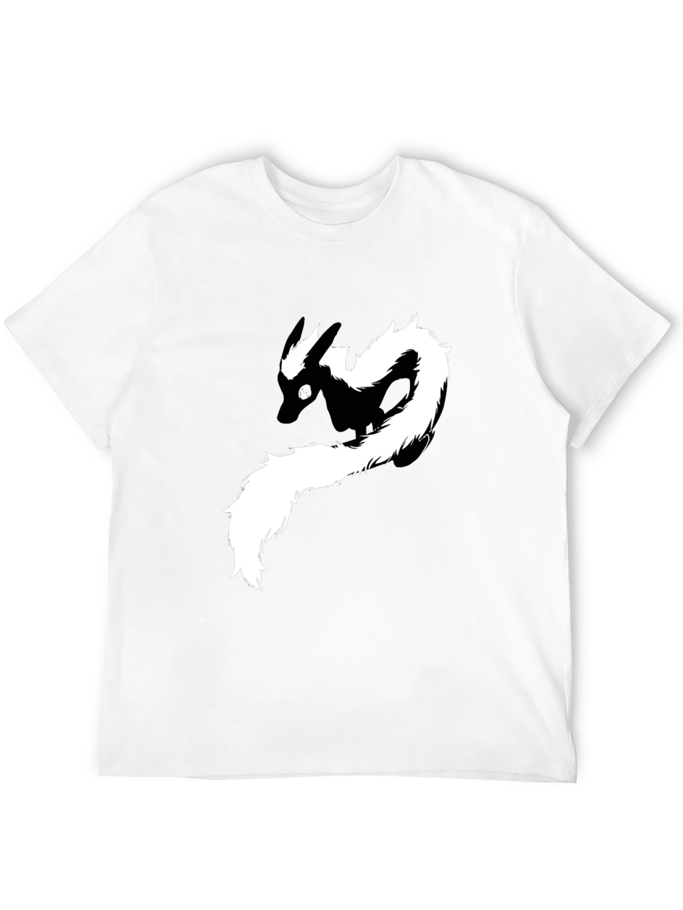 Skunk Graphic Tee - Black Cotton T-Shirt