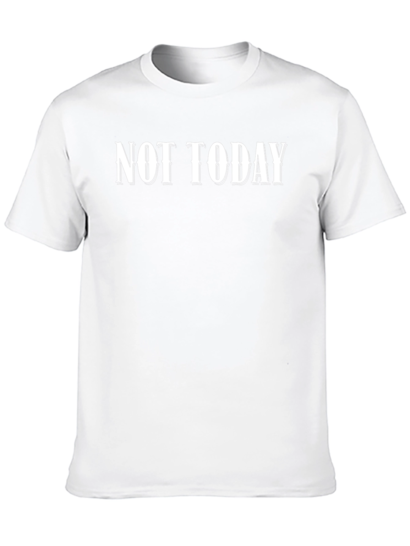 Not Today Black Graphic Tee - Mens Casual Style