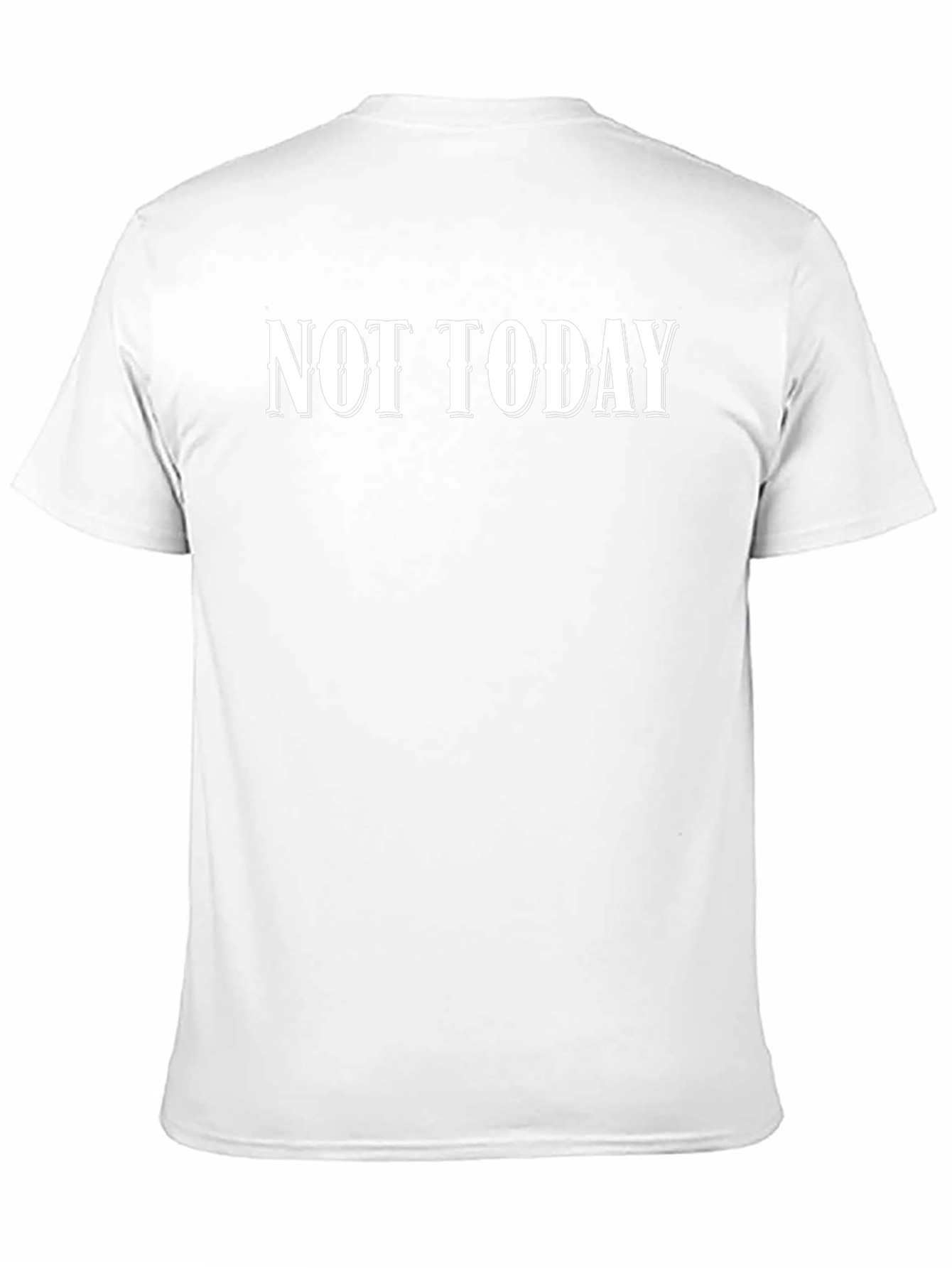 Not Today Black Graphic Tee - Mens Casual Style