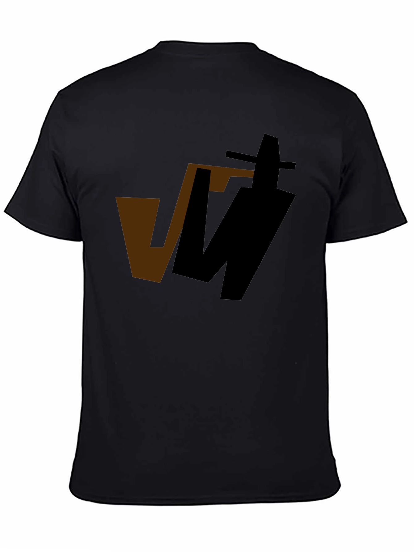 Abstract Graphic Black T-Shirt