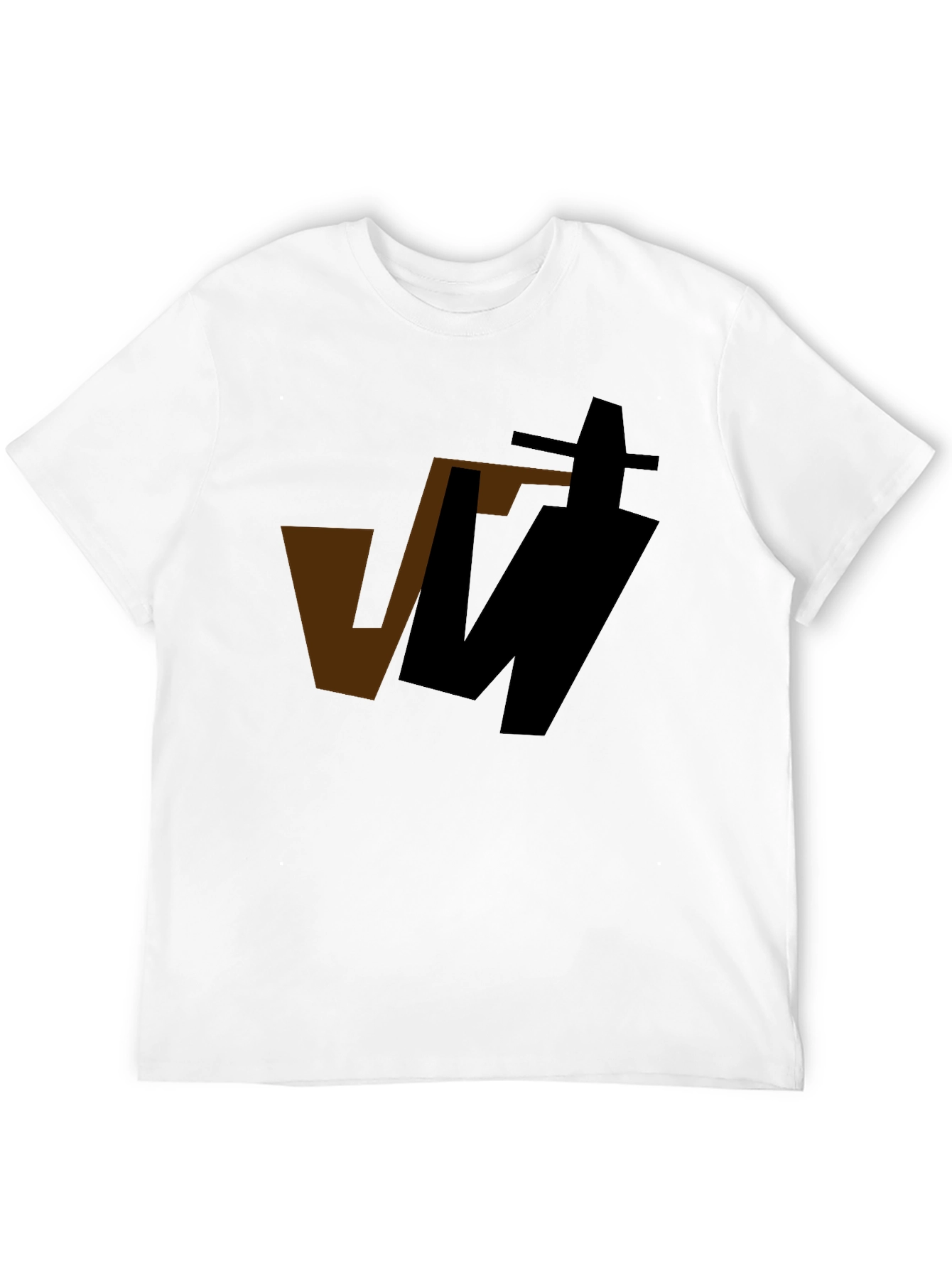 Abstract Graphic Black T-Shirt