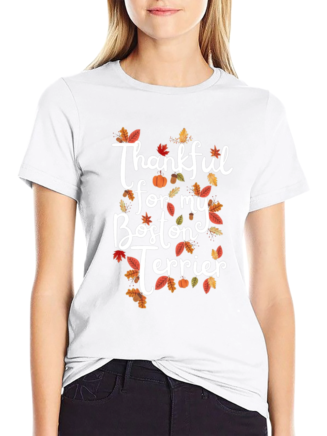 Thankful For My Boston Terrier T-Shirt