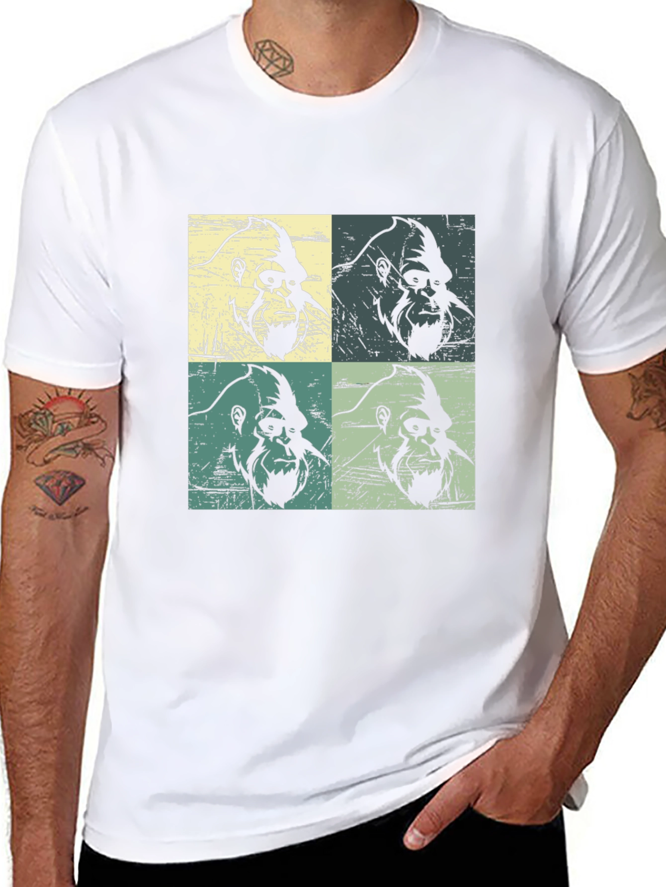 Retro Gorilla Pop Art T-Shirt