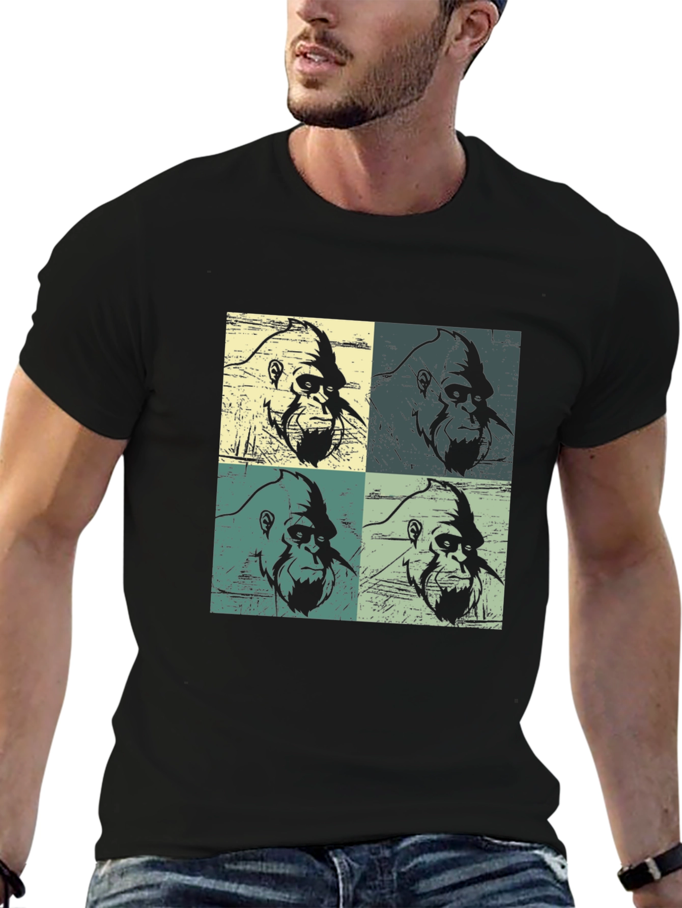 Retro Gorilla Pop Art T-Shirt
