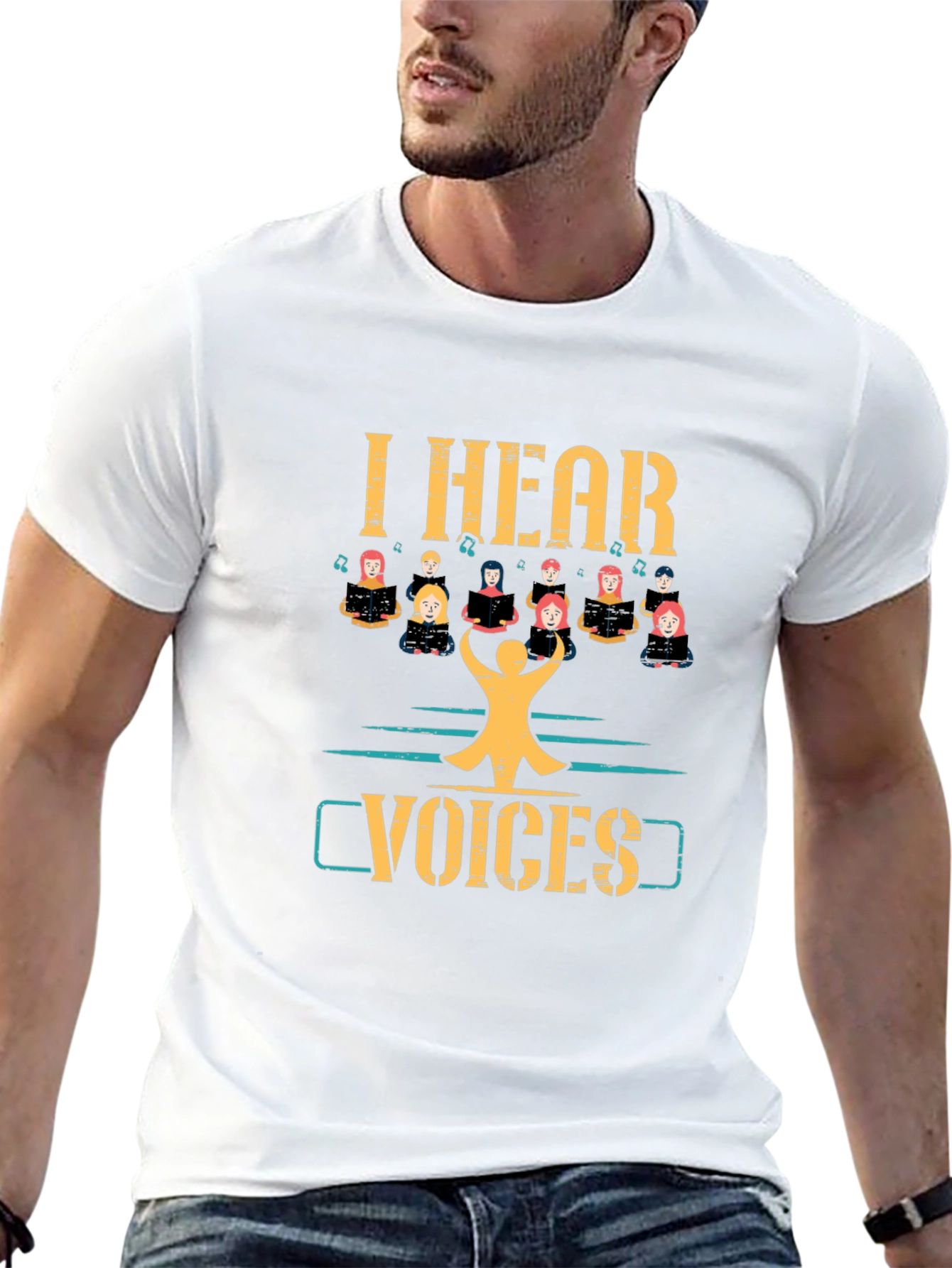 I Hear Voices Choir Graphic Tee