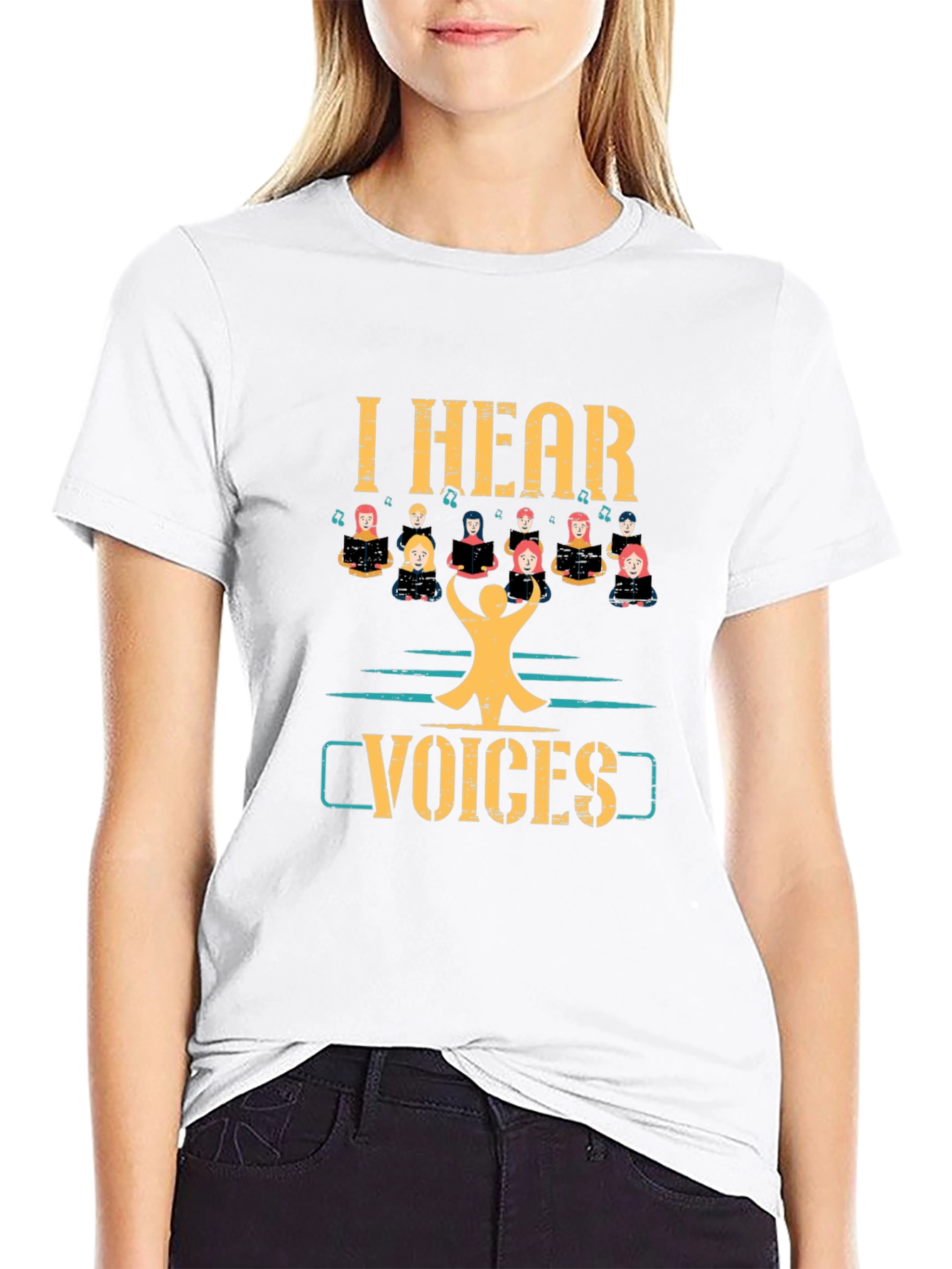 I Hear Voices Choir Graphic Tee