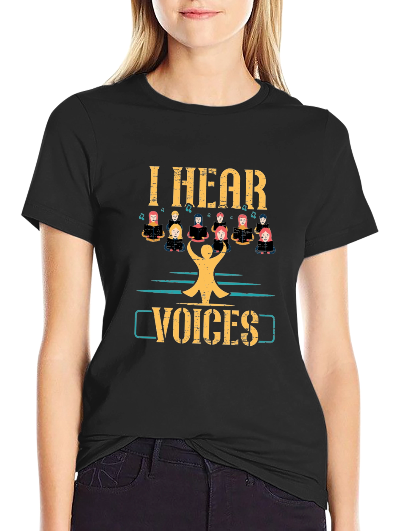 I Hear Voices Choir Graphic Tee
