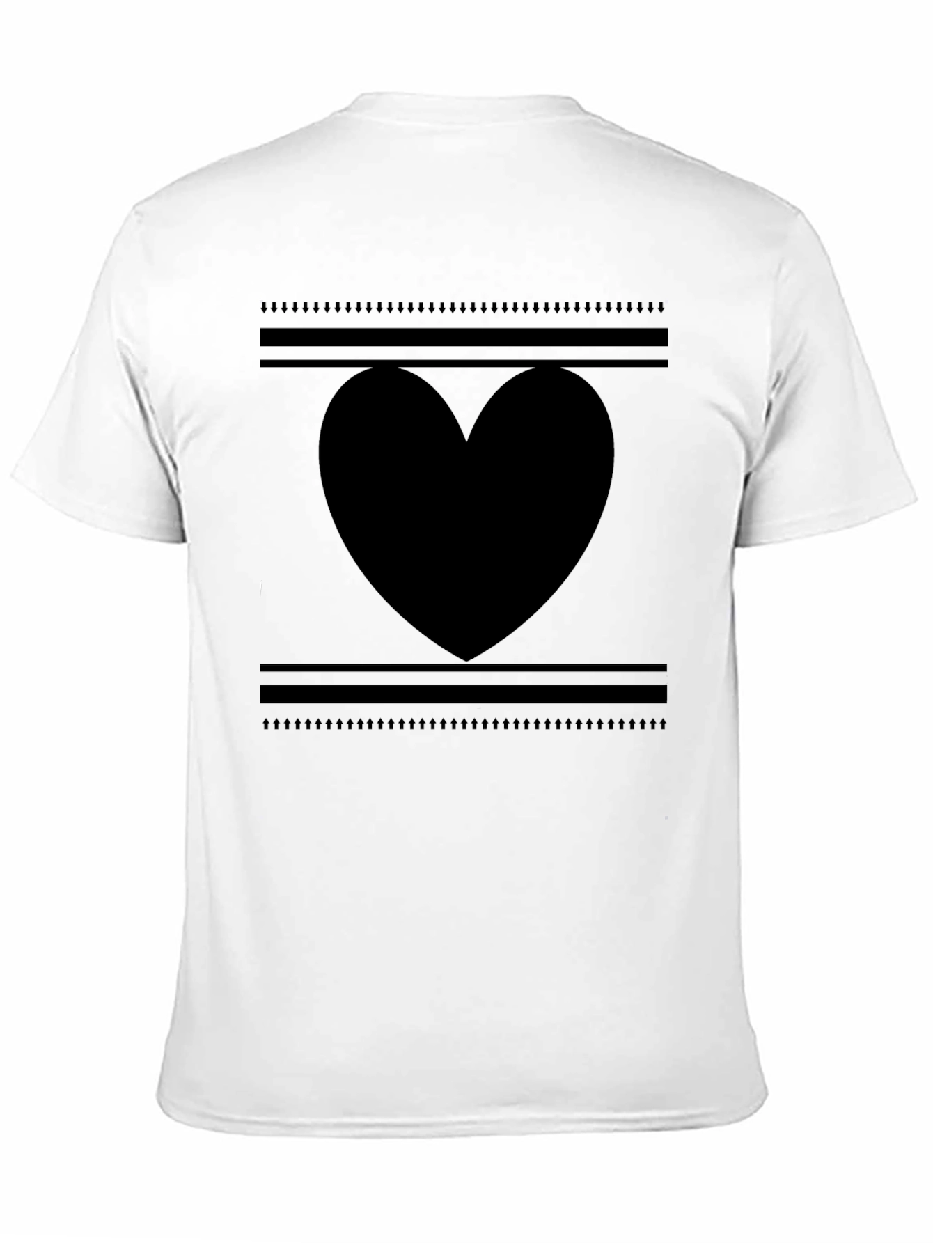 Heart Graphic Black T-Shirt