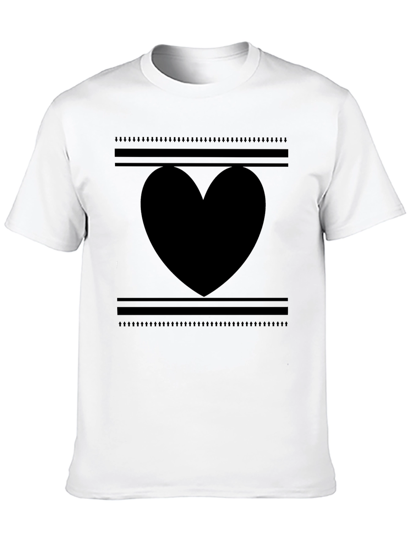 Heart Graphic Black T-Shirt