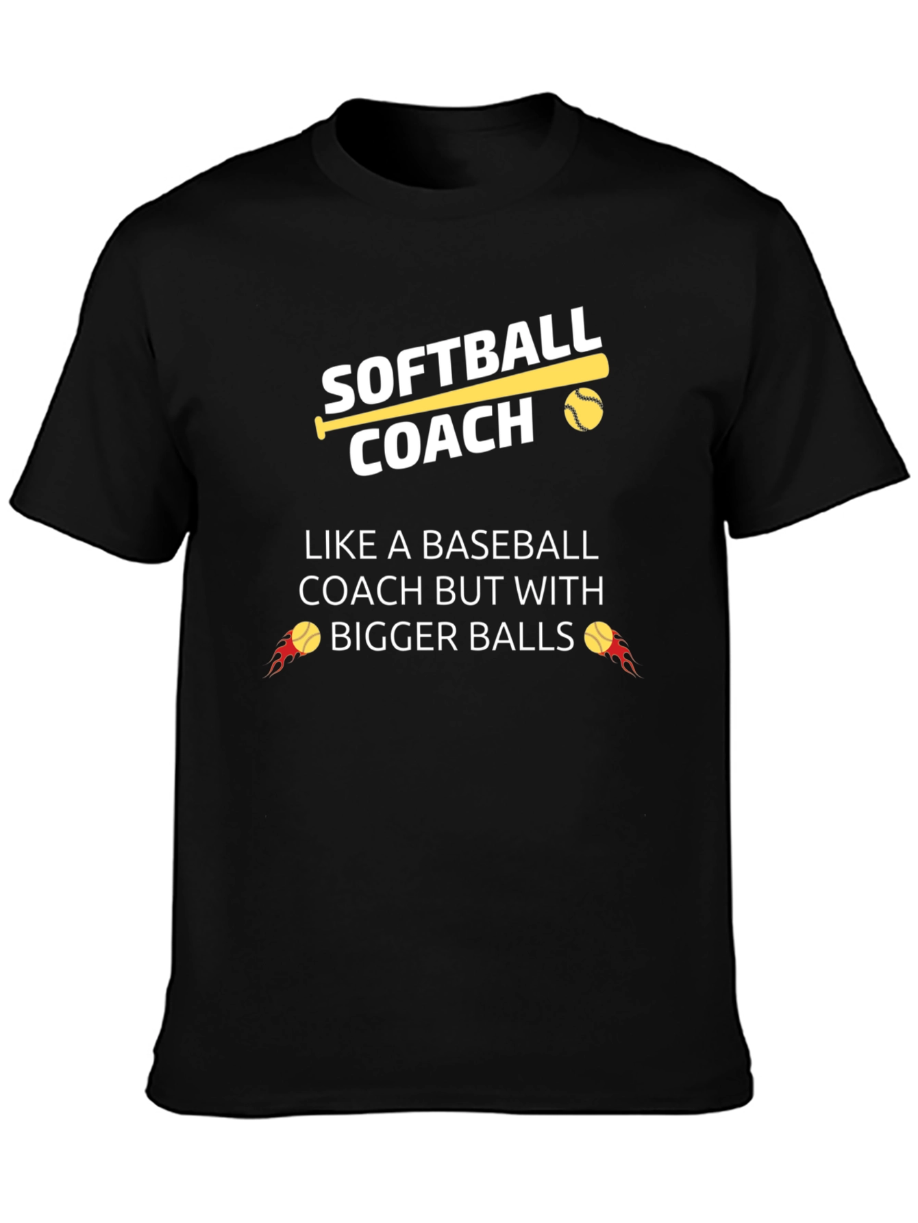 Softball Coach Funny Graphic T-Shirt