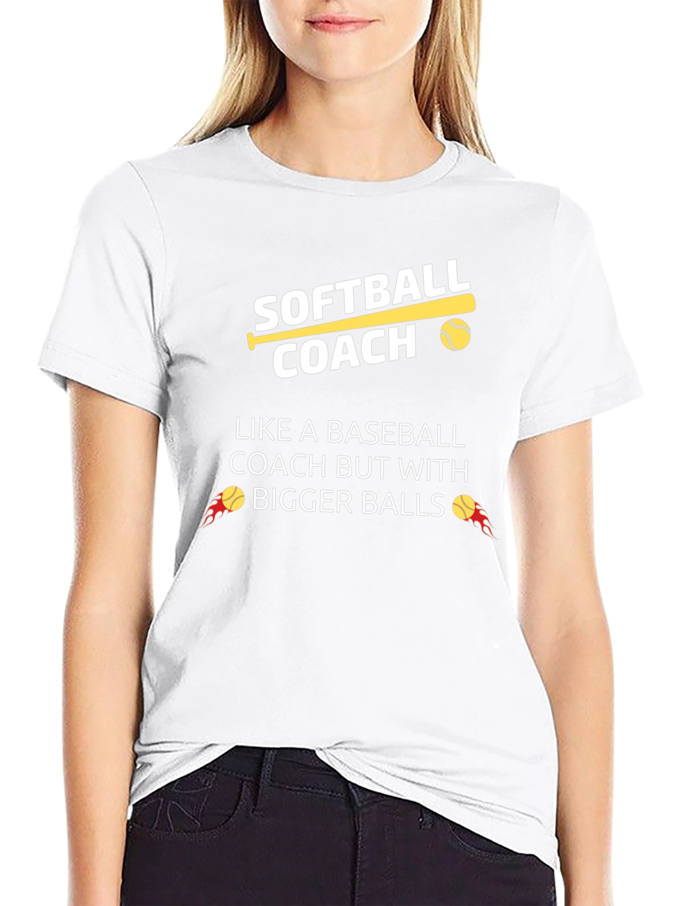 Softball Coach Funny Graphic T-Shirt