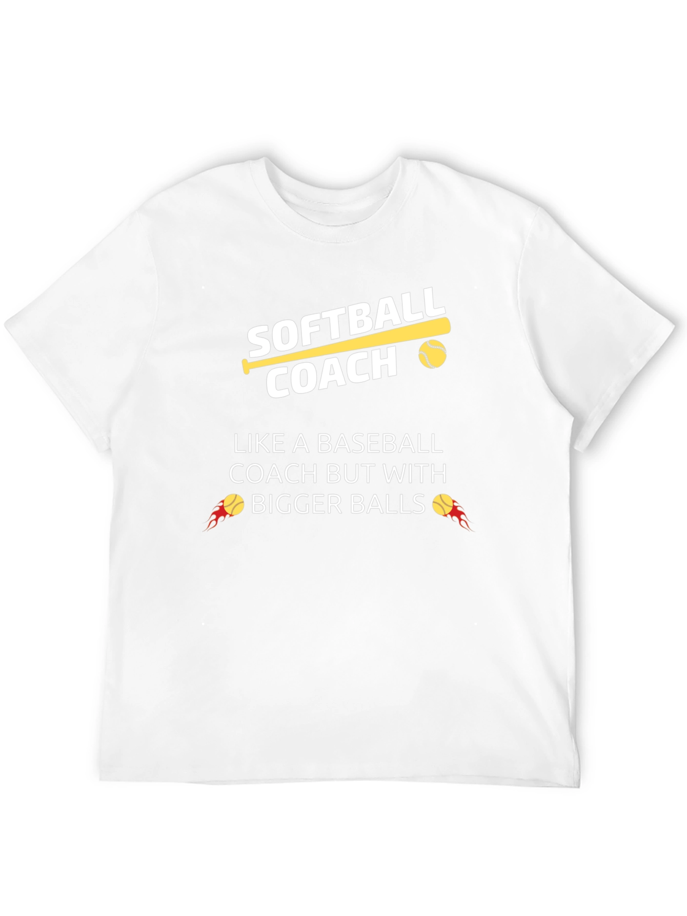 Softball Coach Funny Graphic T-Shirt