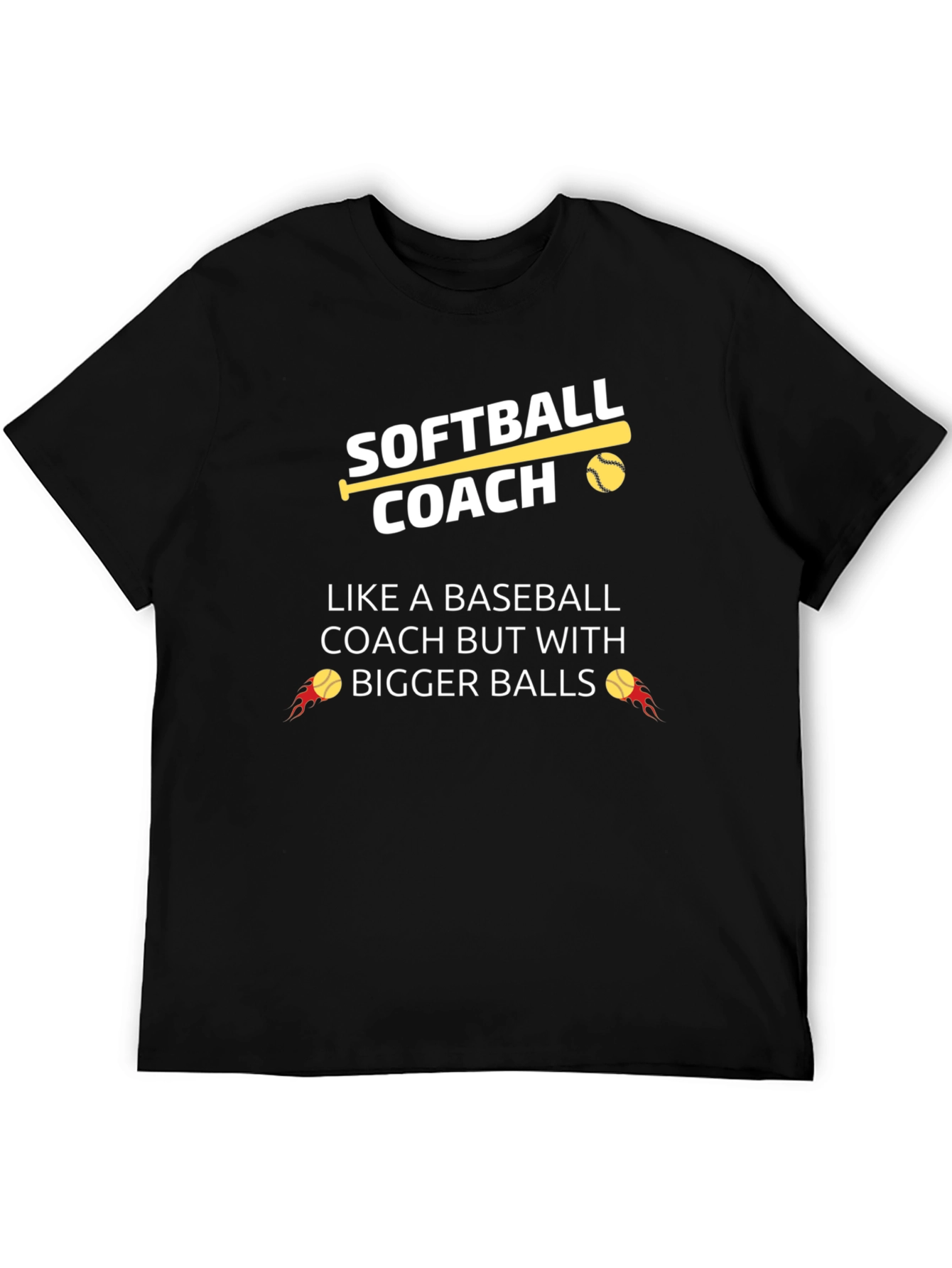Softball Coach Funny Graphic T-Shirt