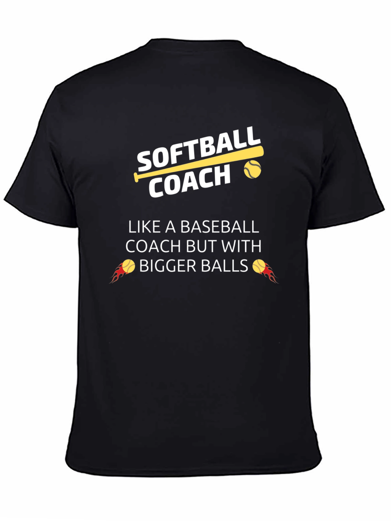 Softball Coach Funny Graphic T-Shirt