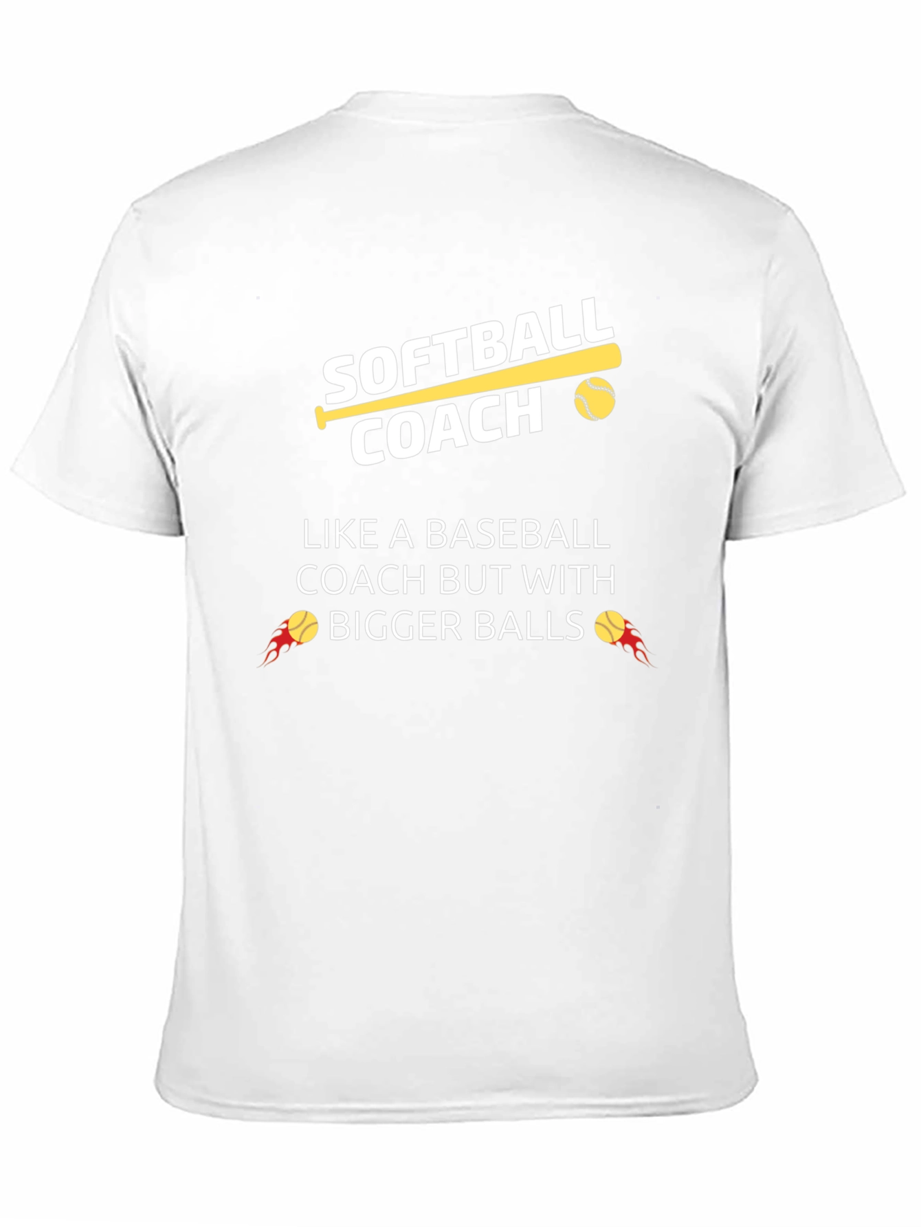 Softball Coach Funny Graphic T-Shirt