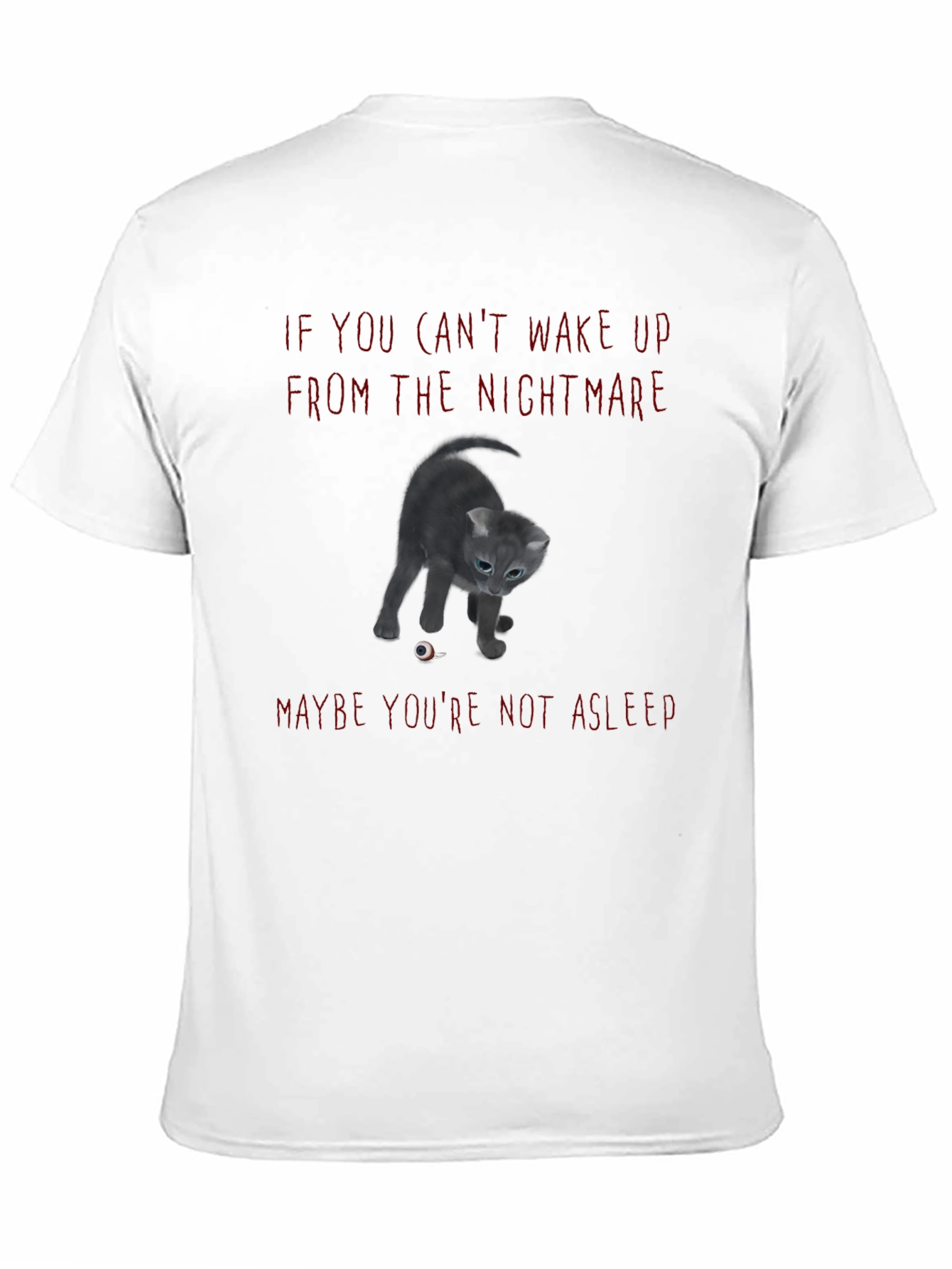 Nightmare Cat T-Shirt - Spooky Graphic Tee