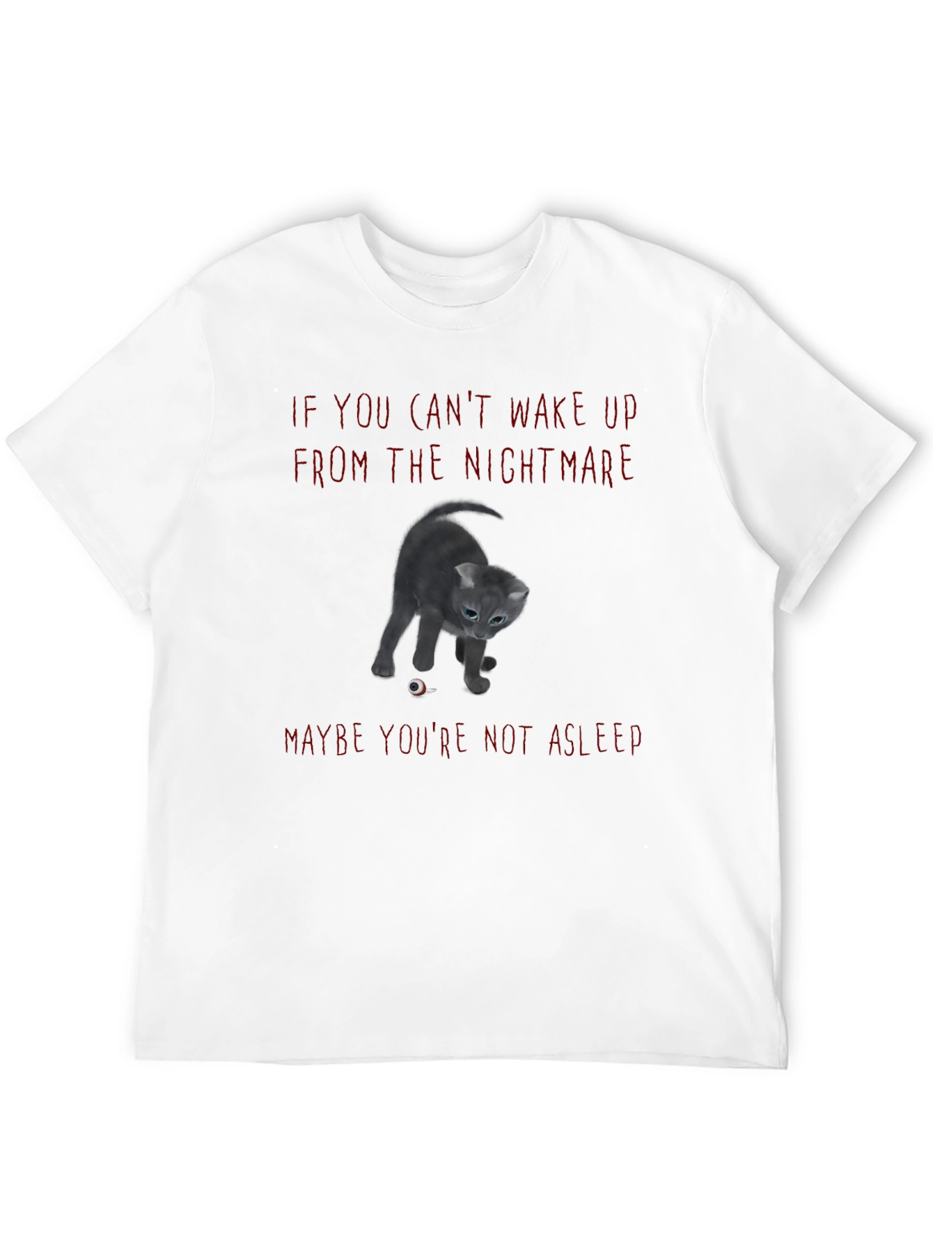 Nightmare Cat T-Shirt - Spooky Graphic Tee