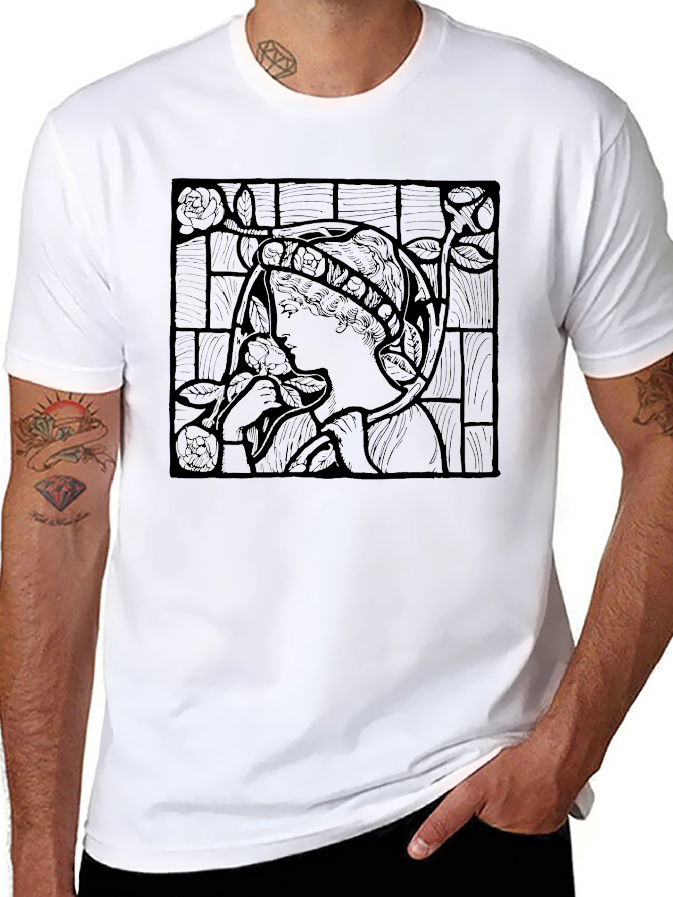 Gothic Rose T-Shirt - Dark Aesthetic Tee