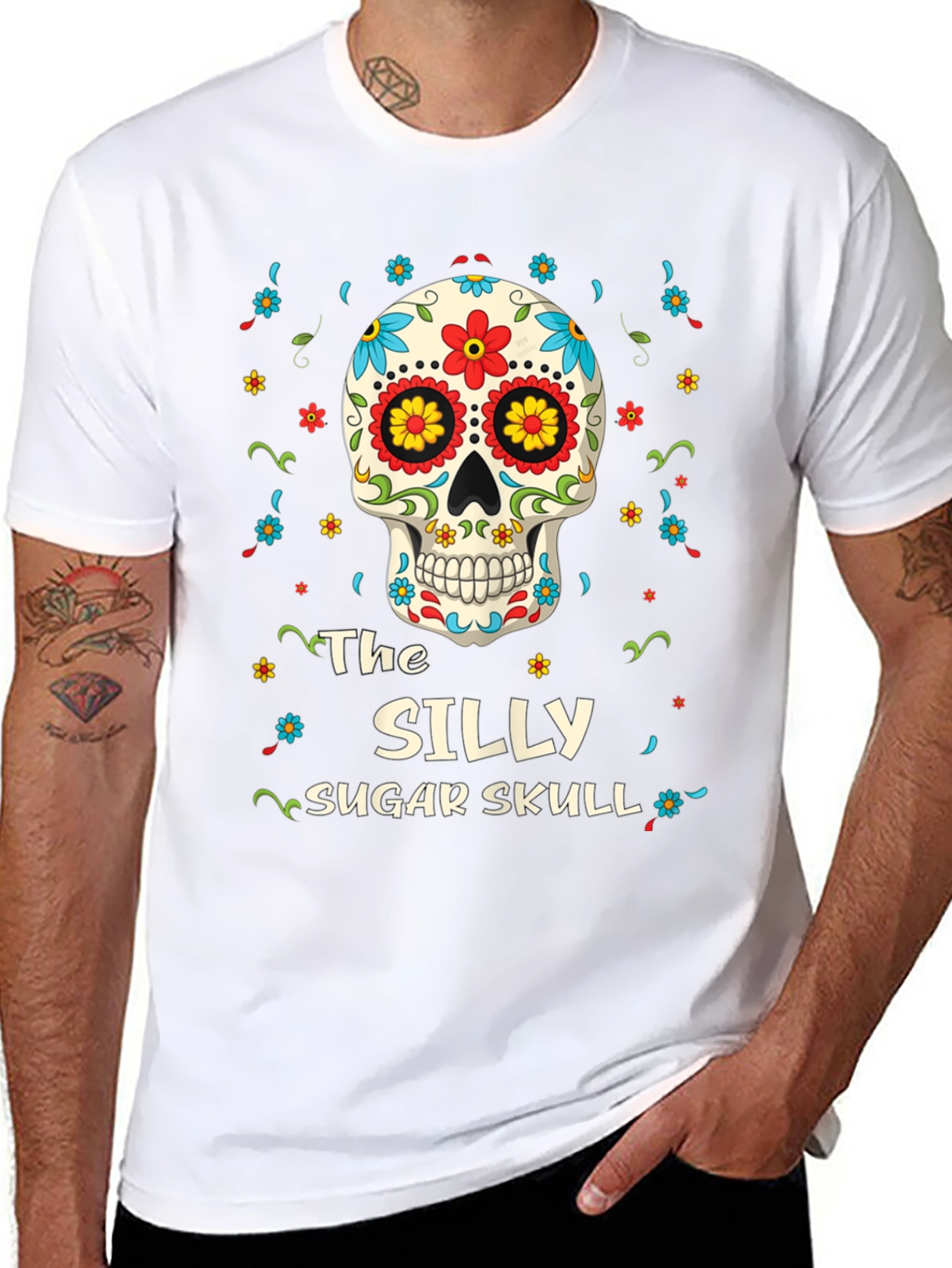 Silly Sugar Skull Graphic Tee