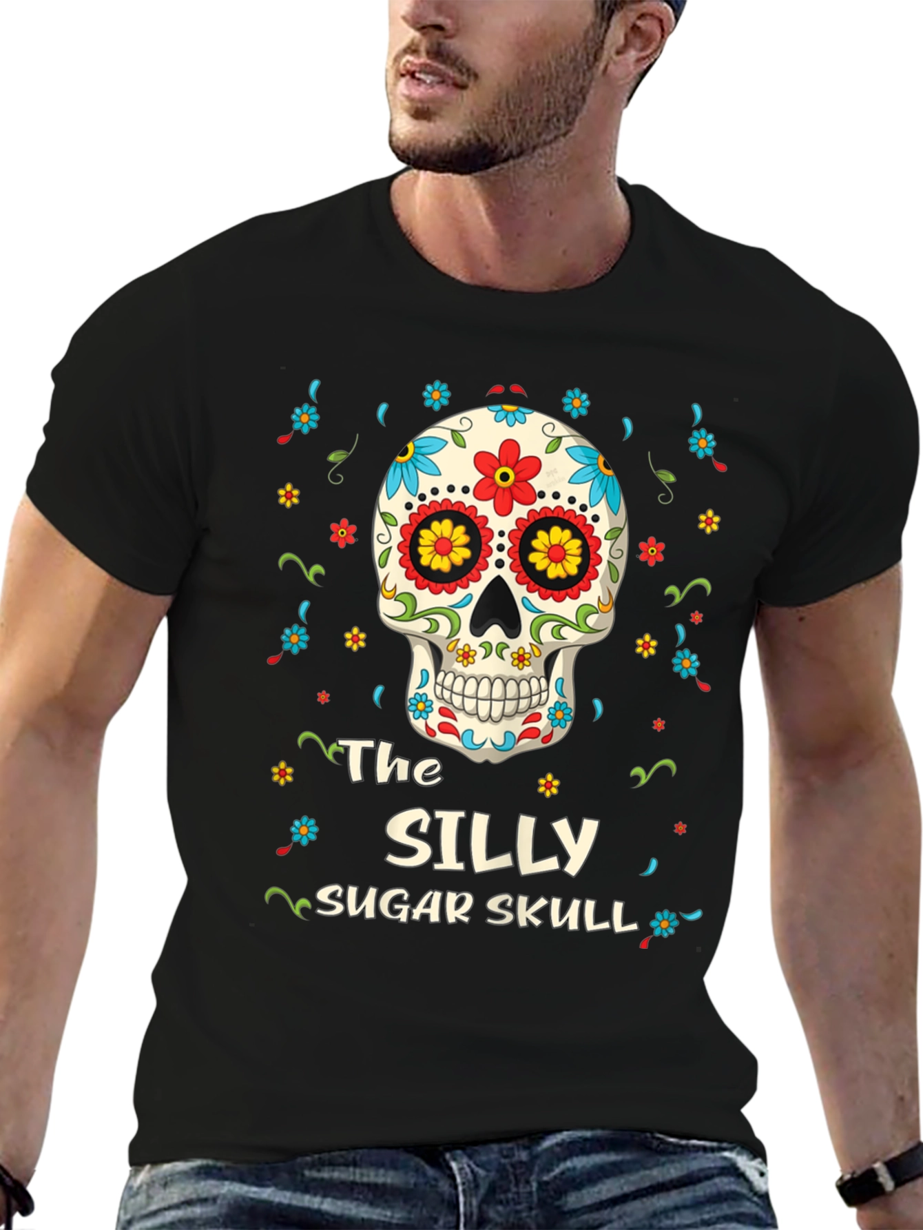 Silly Sugar Skull Graphic Tee