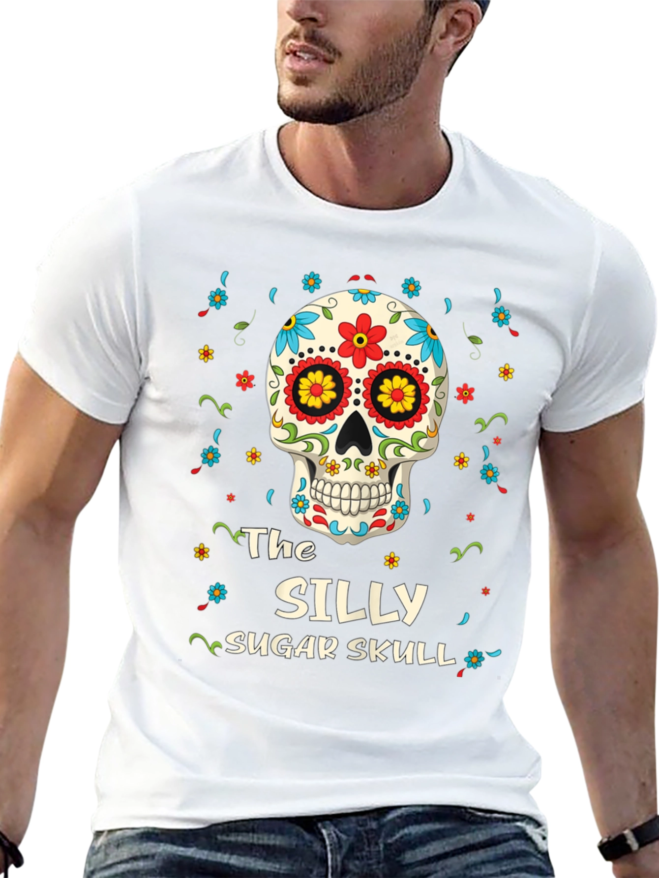 Silly Sugar Skull Graphic Tee