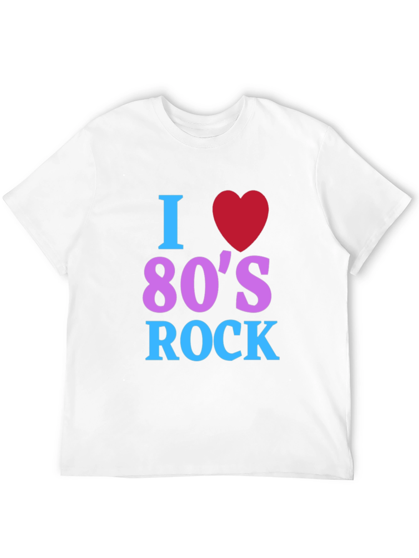I Love 80s Rock T-Shirt - Retro Music Tee