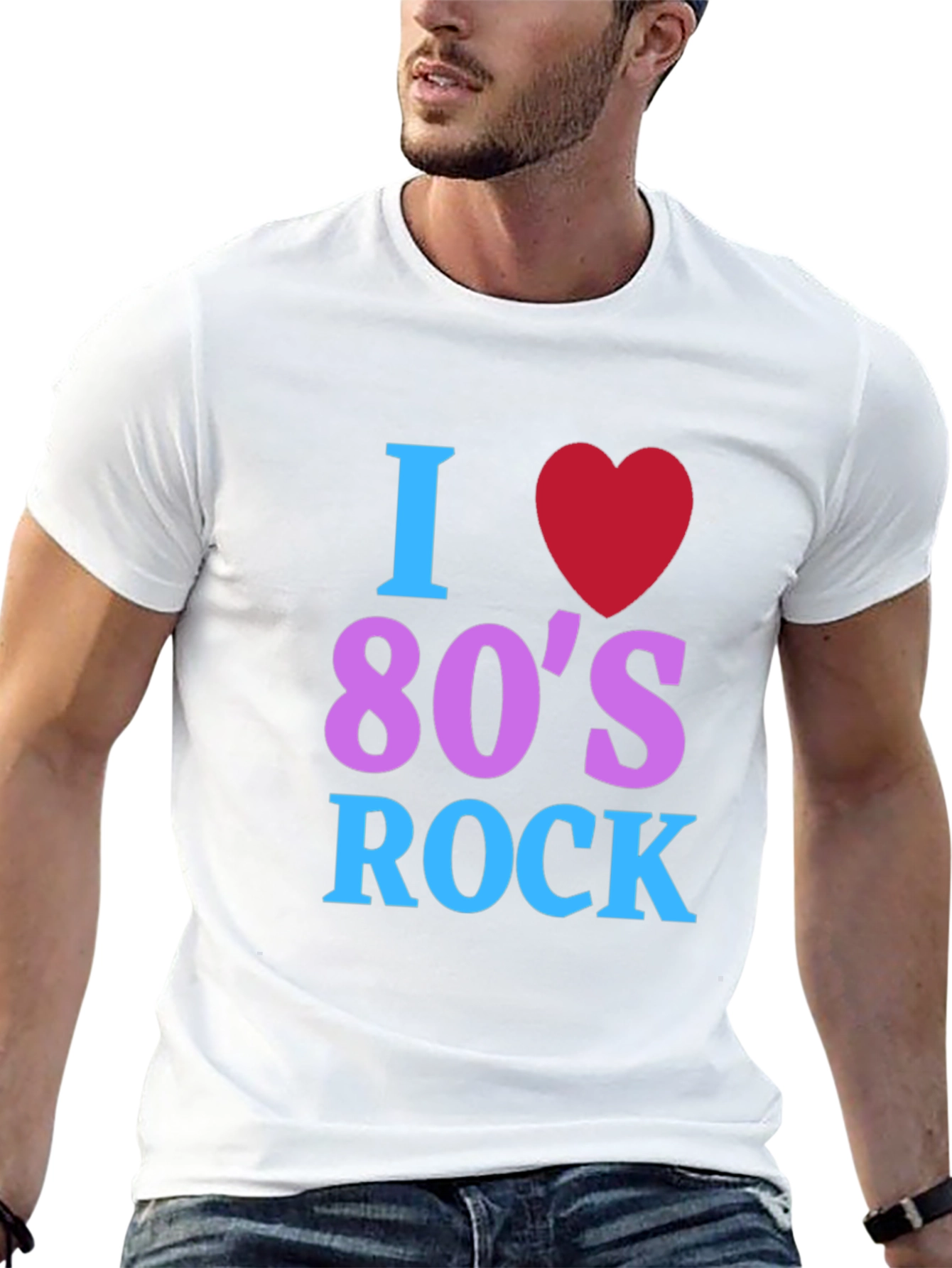 I Love 80s Rock T-Shirt - Retro Music Tee