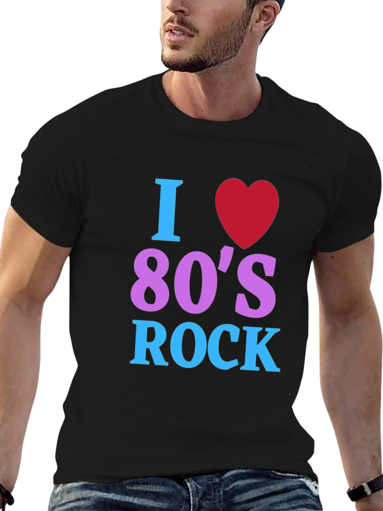 I Love 80s Rock T-Shirt - Retro Music Tee