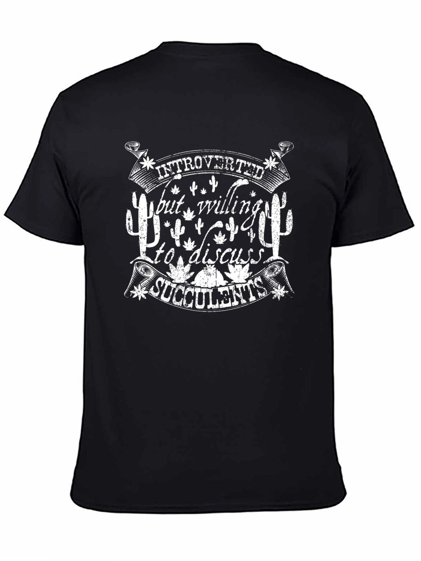 Introverted Succulents Graphic T-Shirt