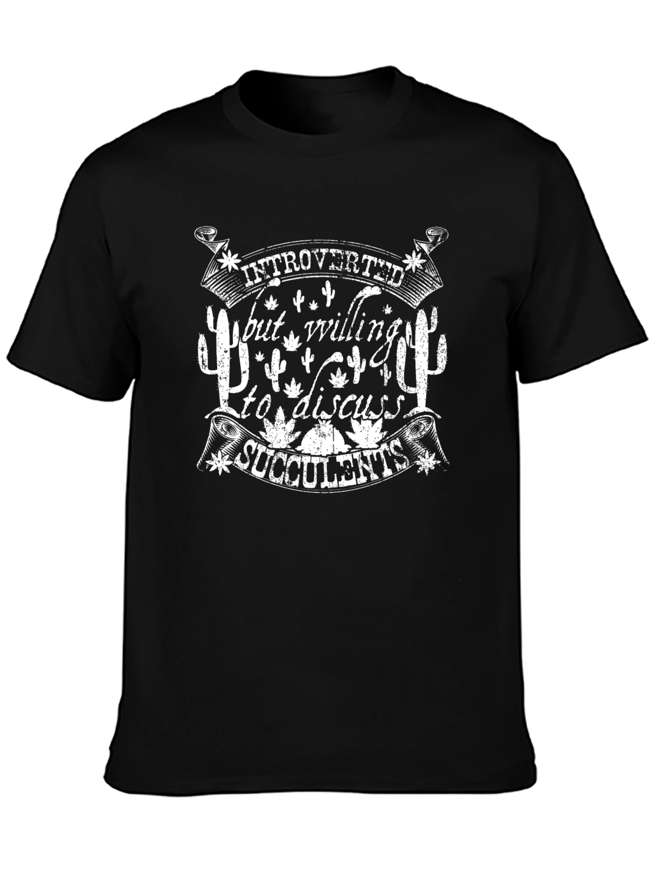 Introverted Succulents Graphic T-Shirt