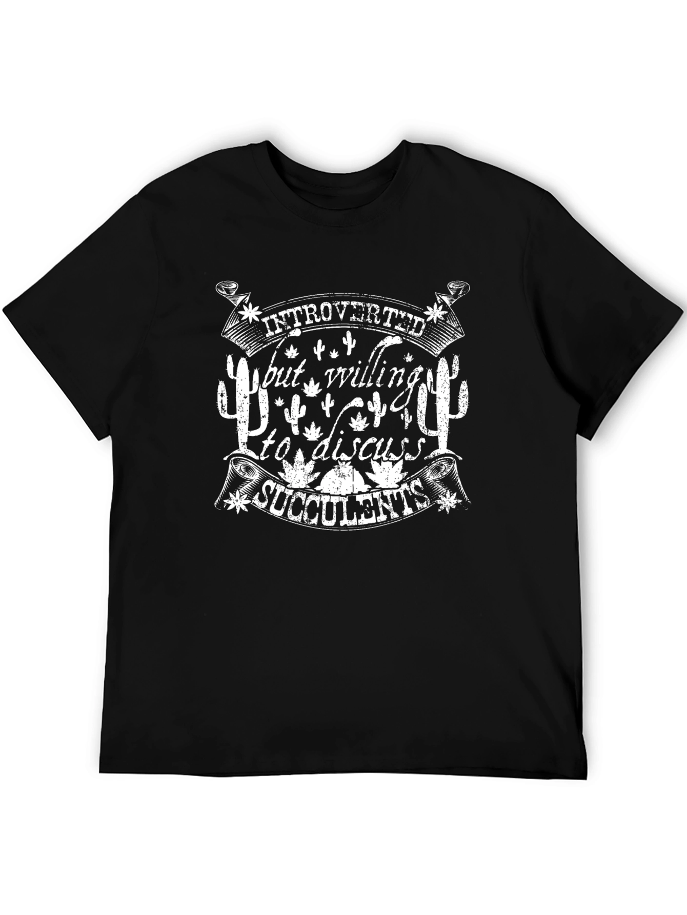 Introverted Succulents Graphic T-Shirt