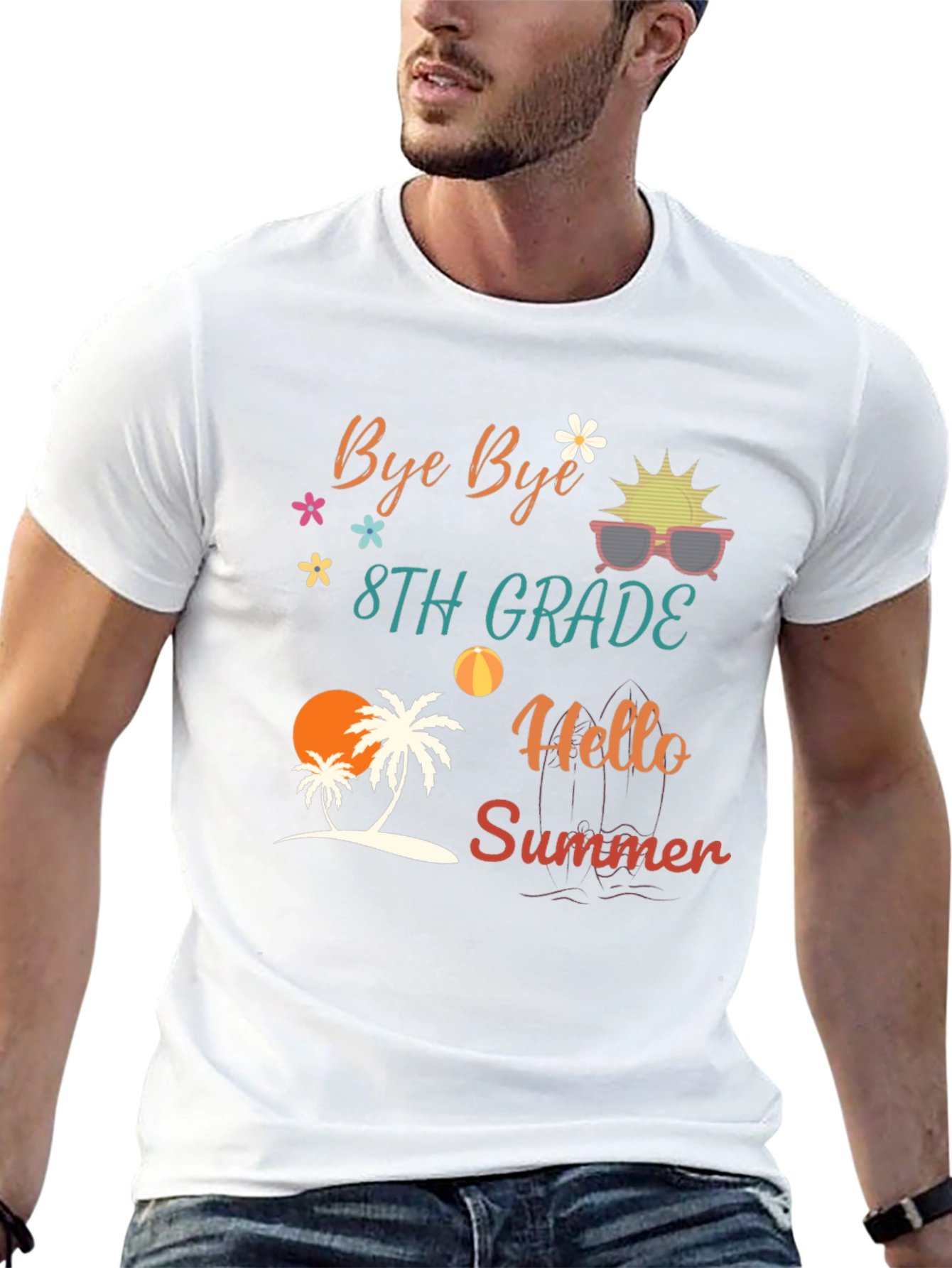 Bye Bye 8th Grade Hello Summer T-Shirt