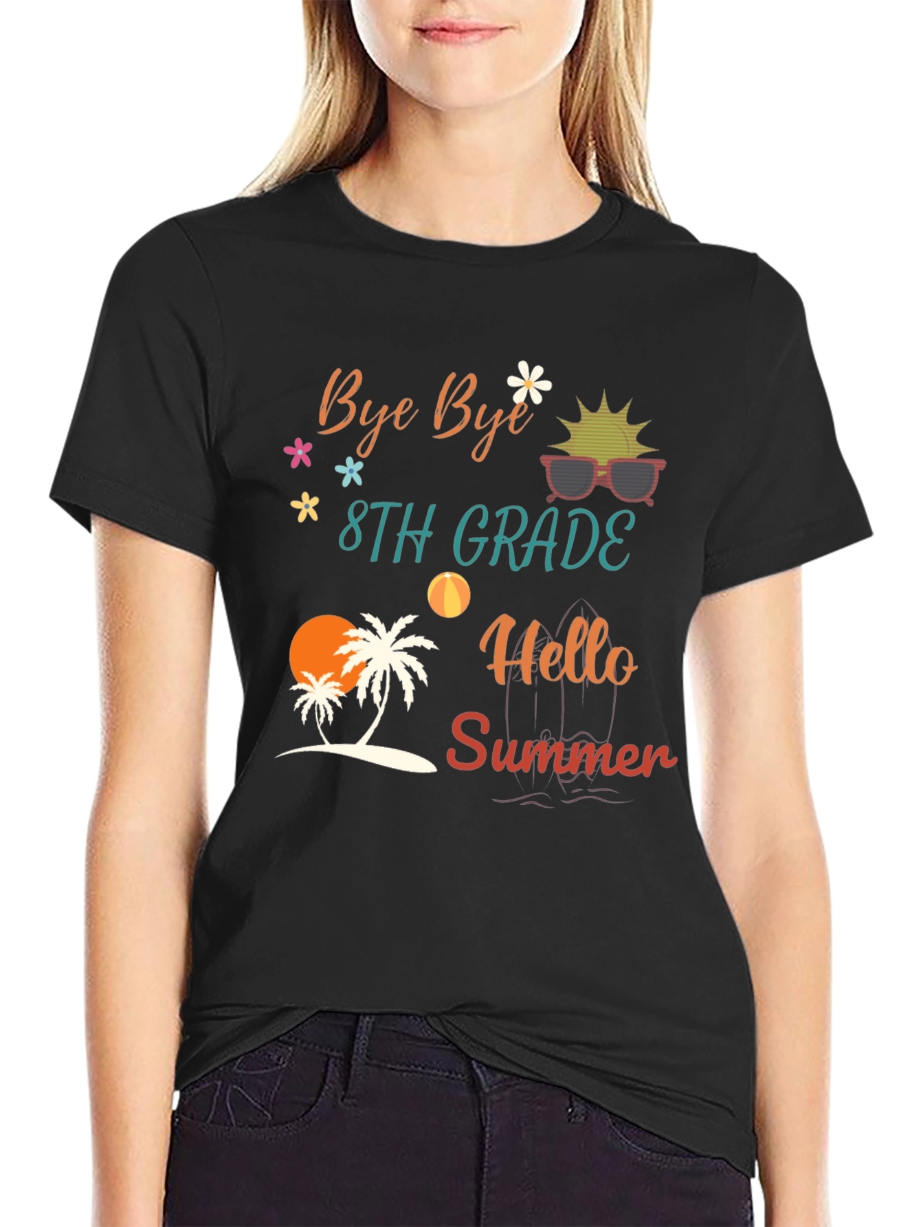 Bye Bye 8th Grade Hello Summer T-Shirt