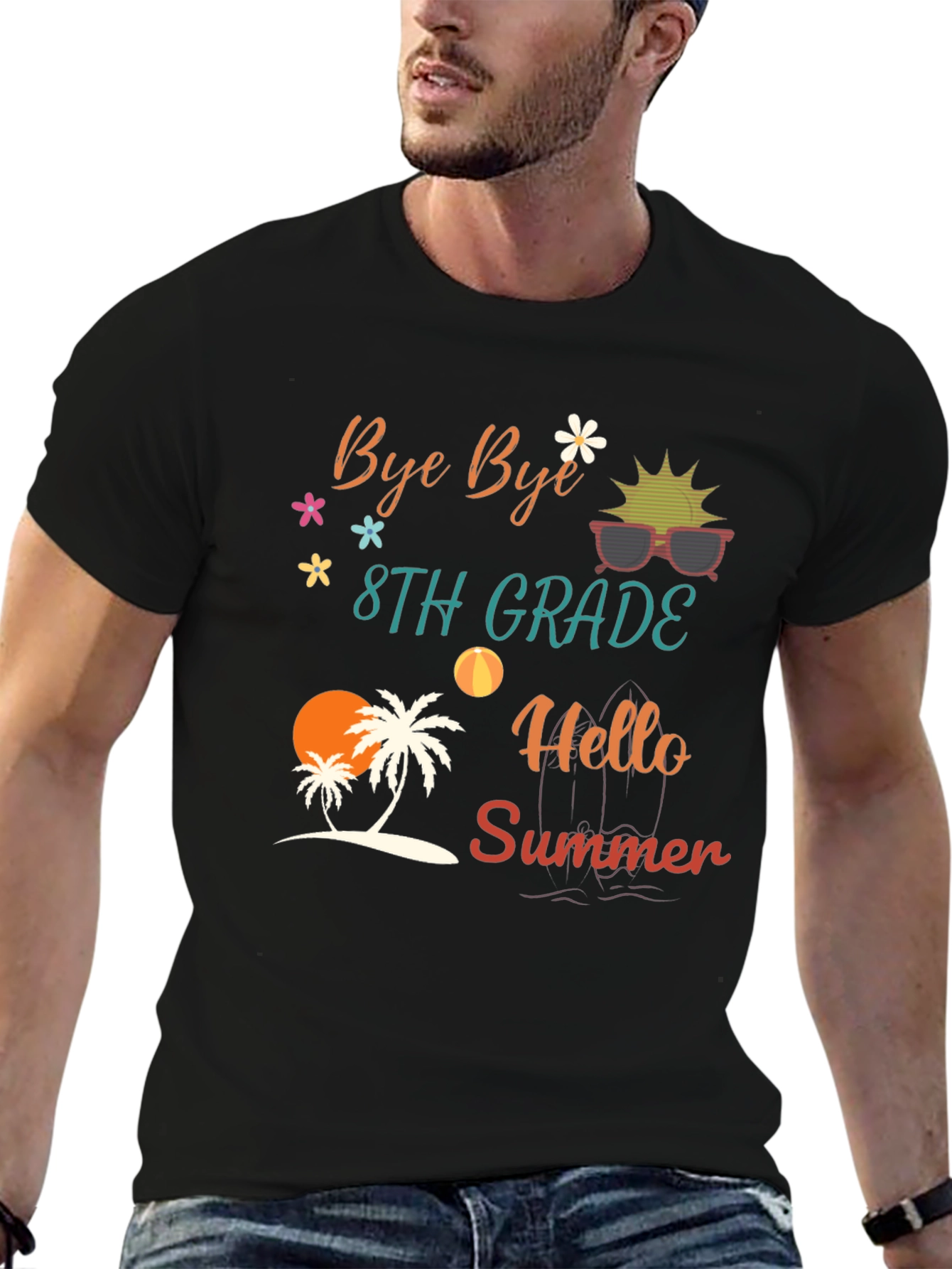 Bye Bye 8th Grade Hello Summer T-Shirt