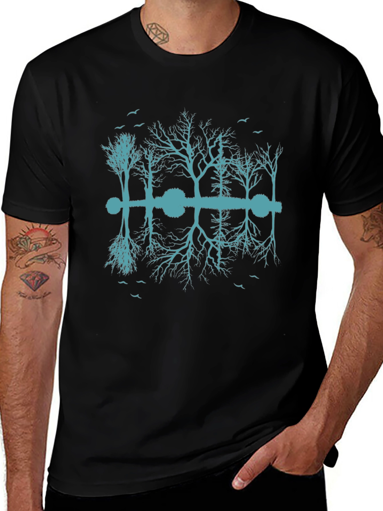 Acoustic Reflection Tee - Guitar Trees Design