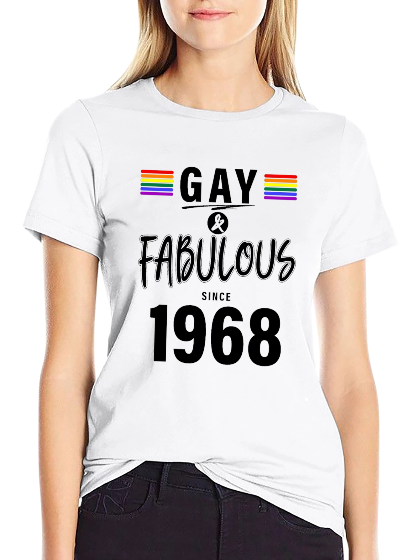 Gay & Fabulous Since 1968 Black T-Shirt