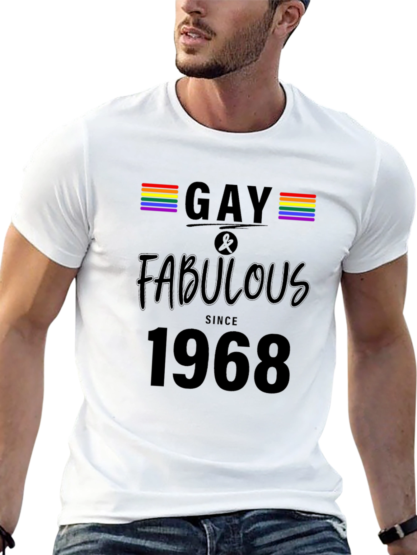 Gay & Fabulous Since 1968 Black T-Shirt