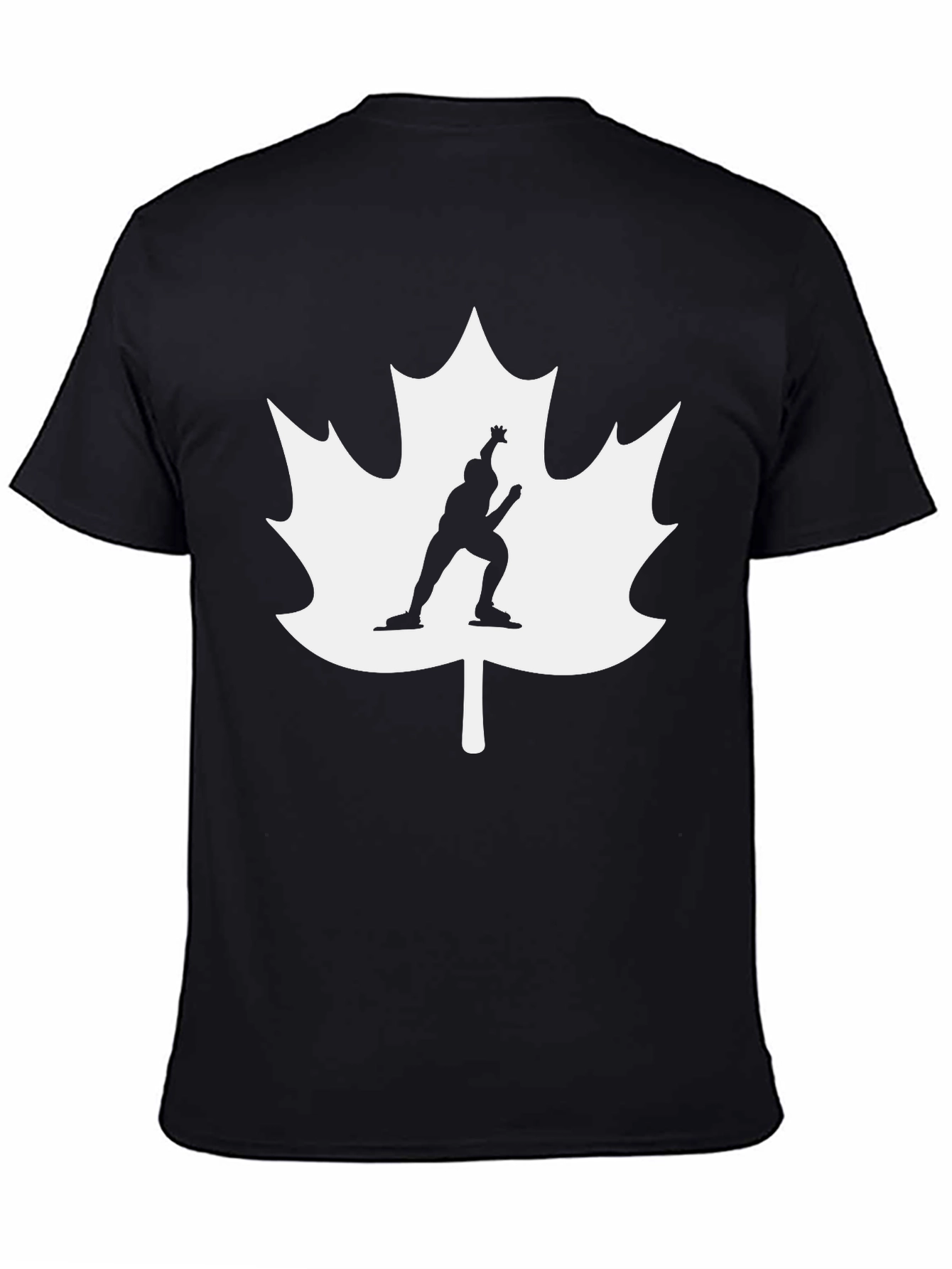 Canadian Pride Speed Skater Black T-Shirt