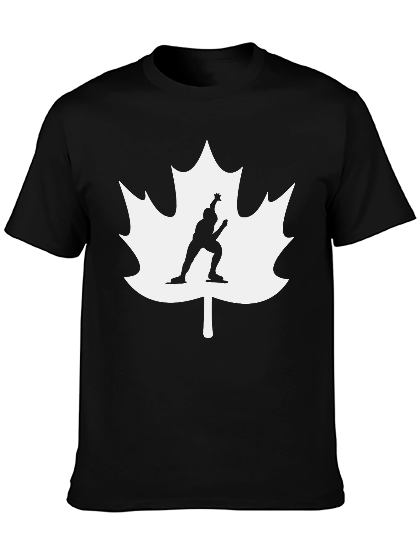 Canadian Pride Speed Skater Black T-Shirt