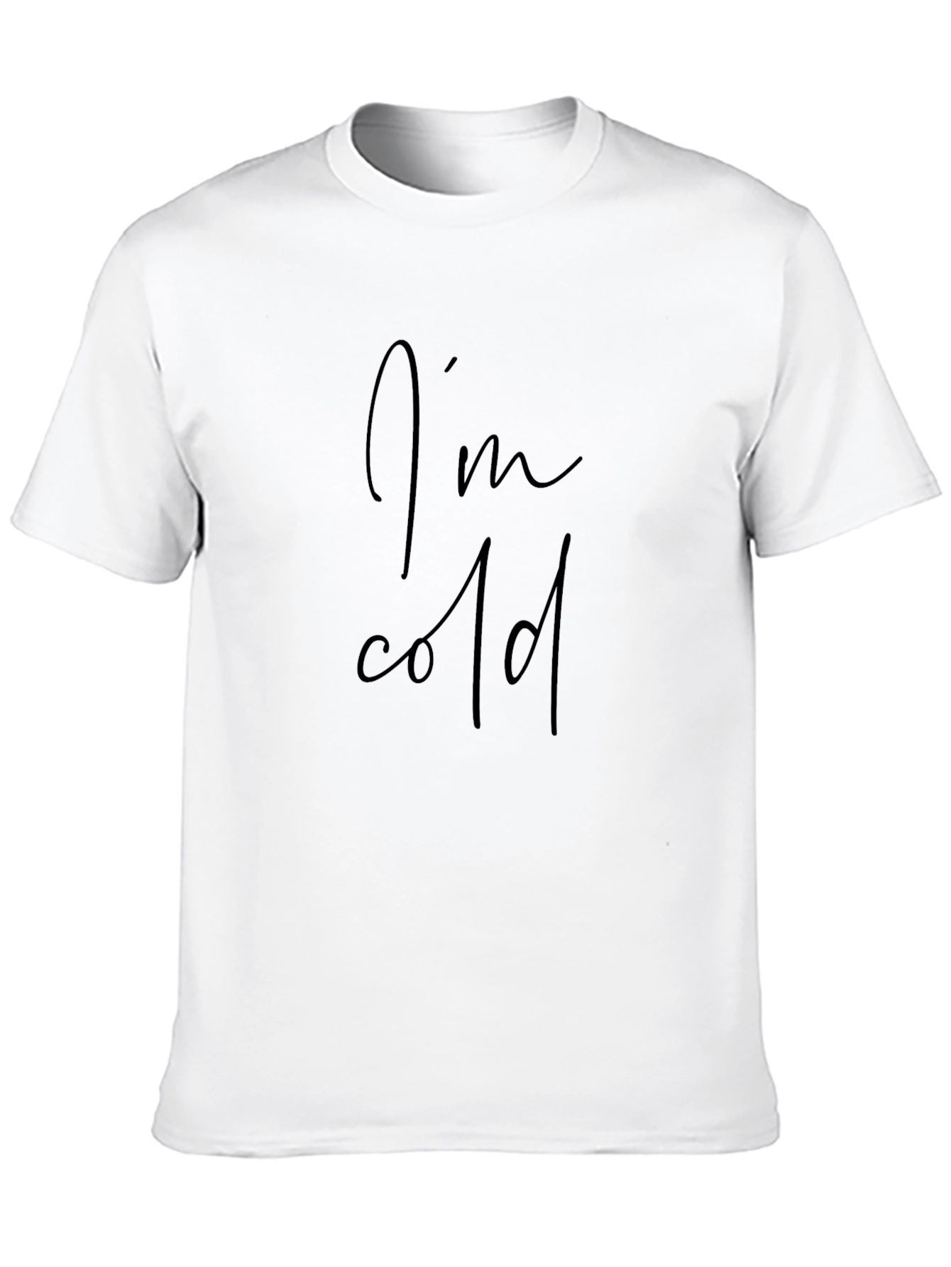 Im Cold Black Tee Shirt