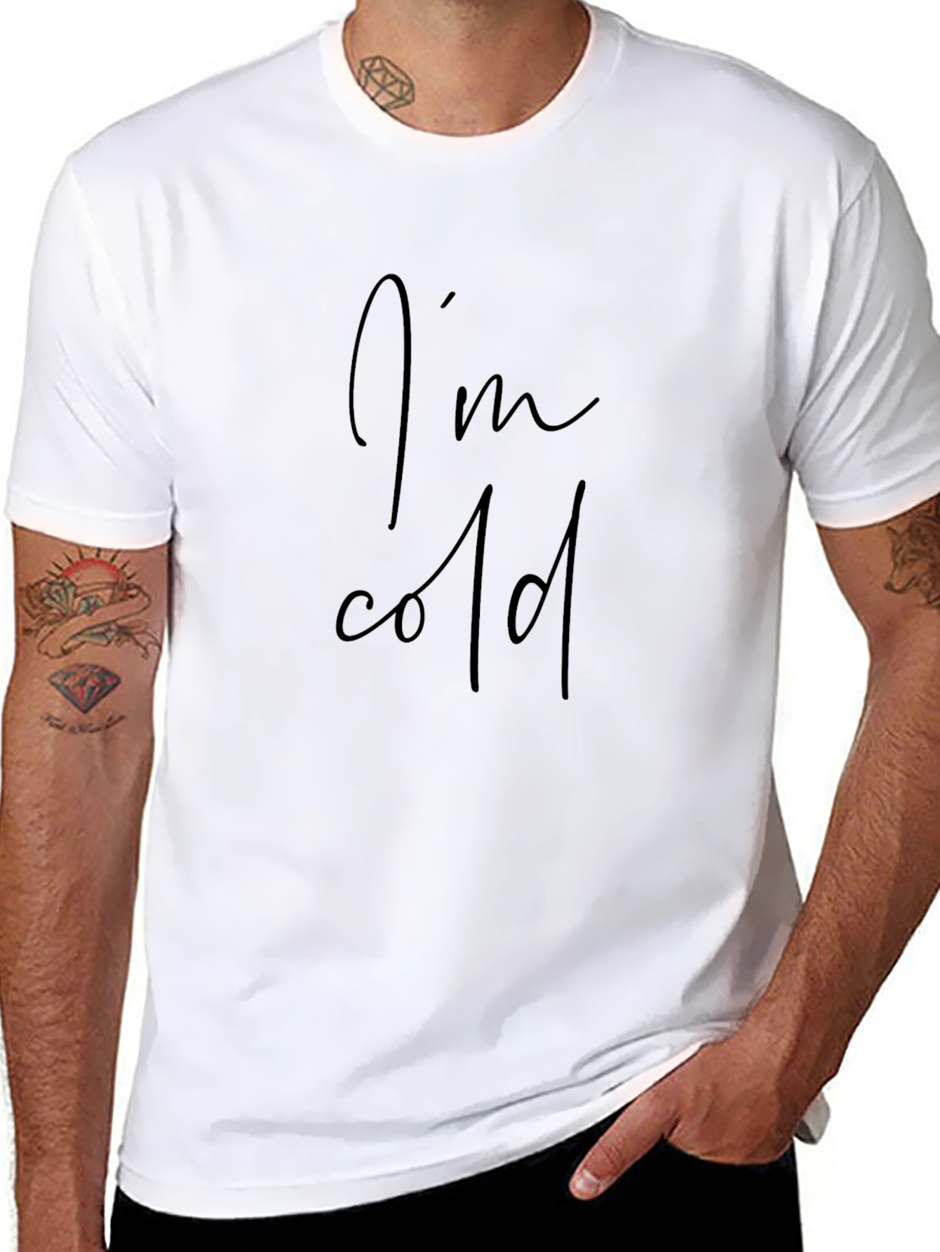 Im Cold Black Tee Shirt