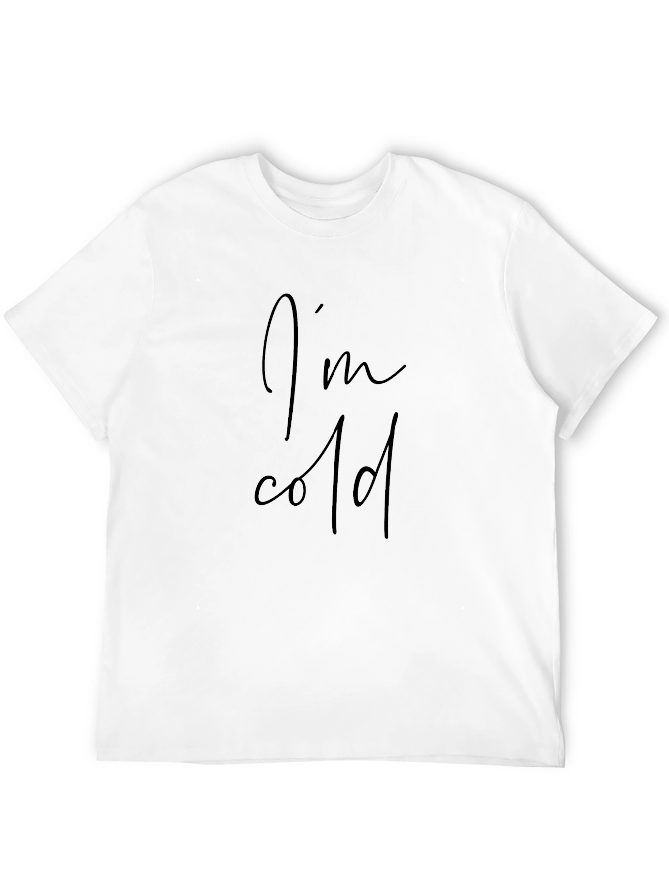 Im Cold Black Tee Shirt