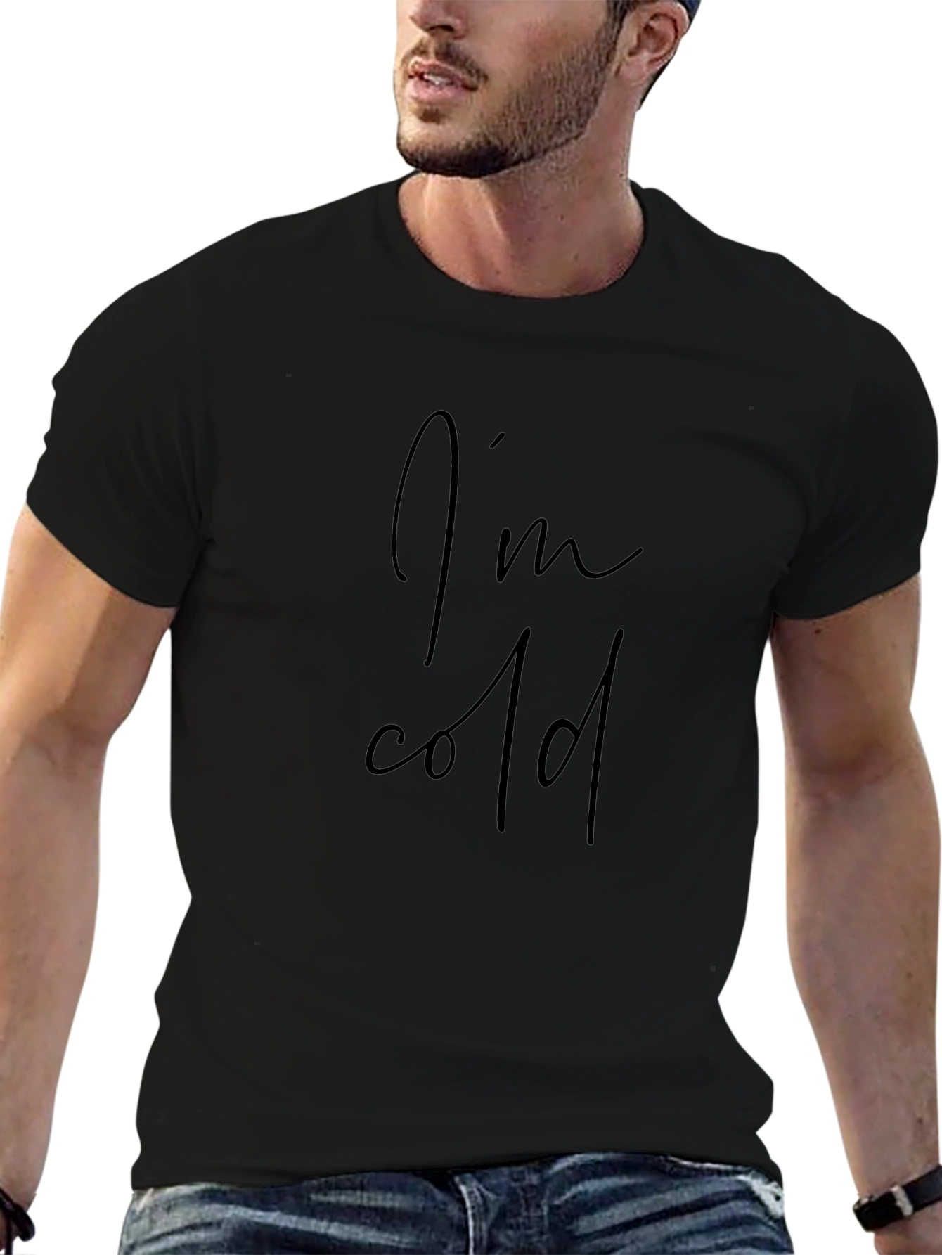 Im Cold Black Tee Shirt